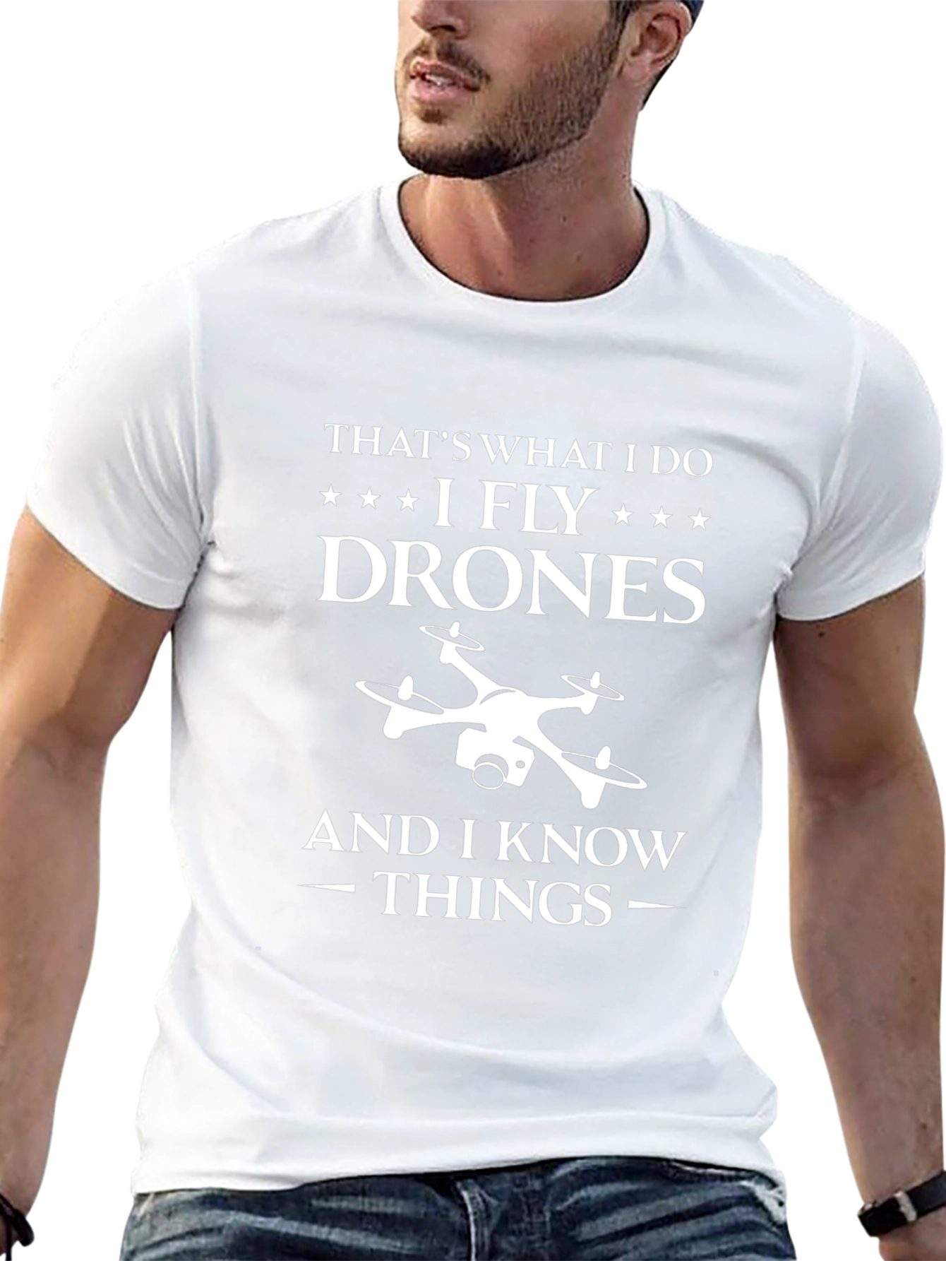 I Fly Drones Funny T-Shirt