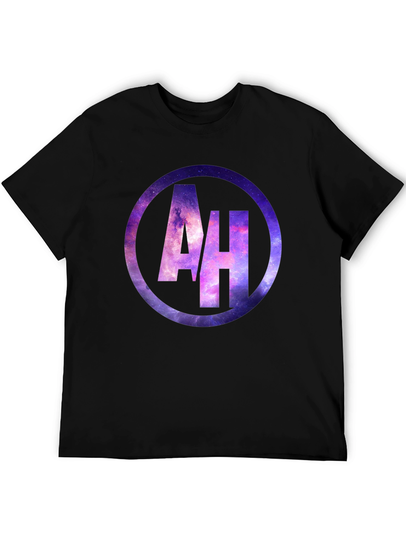 AH Galaxy Circle Graphic Black T-Shirt