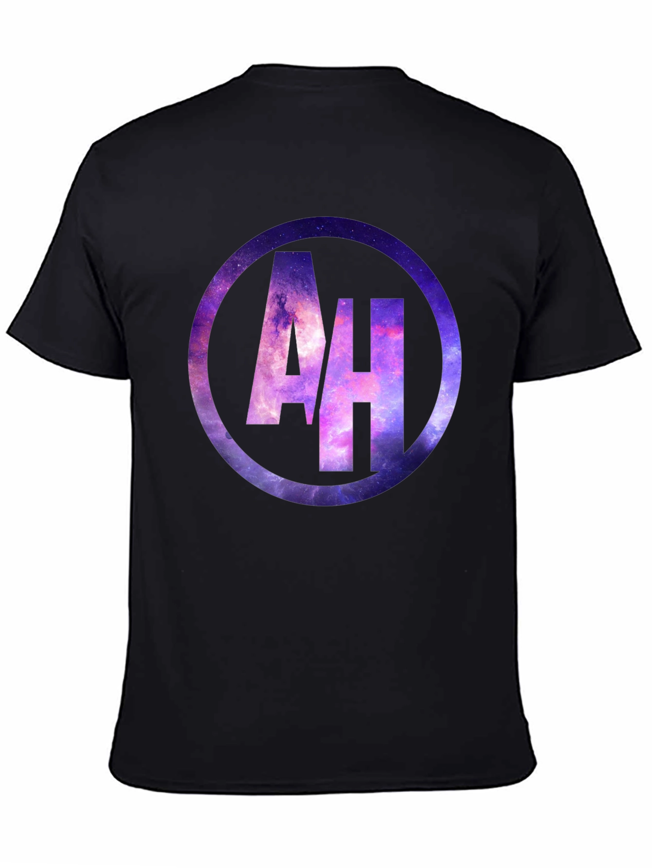 AH Galaxy Circle Graphic Black T-Shirt