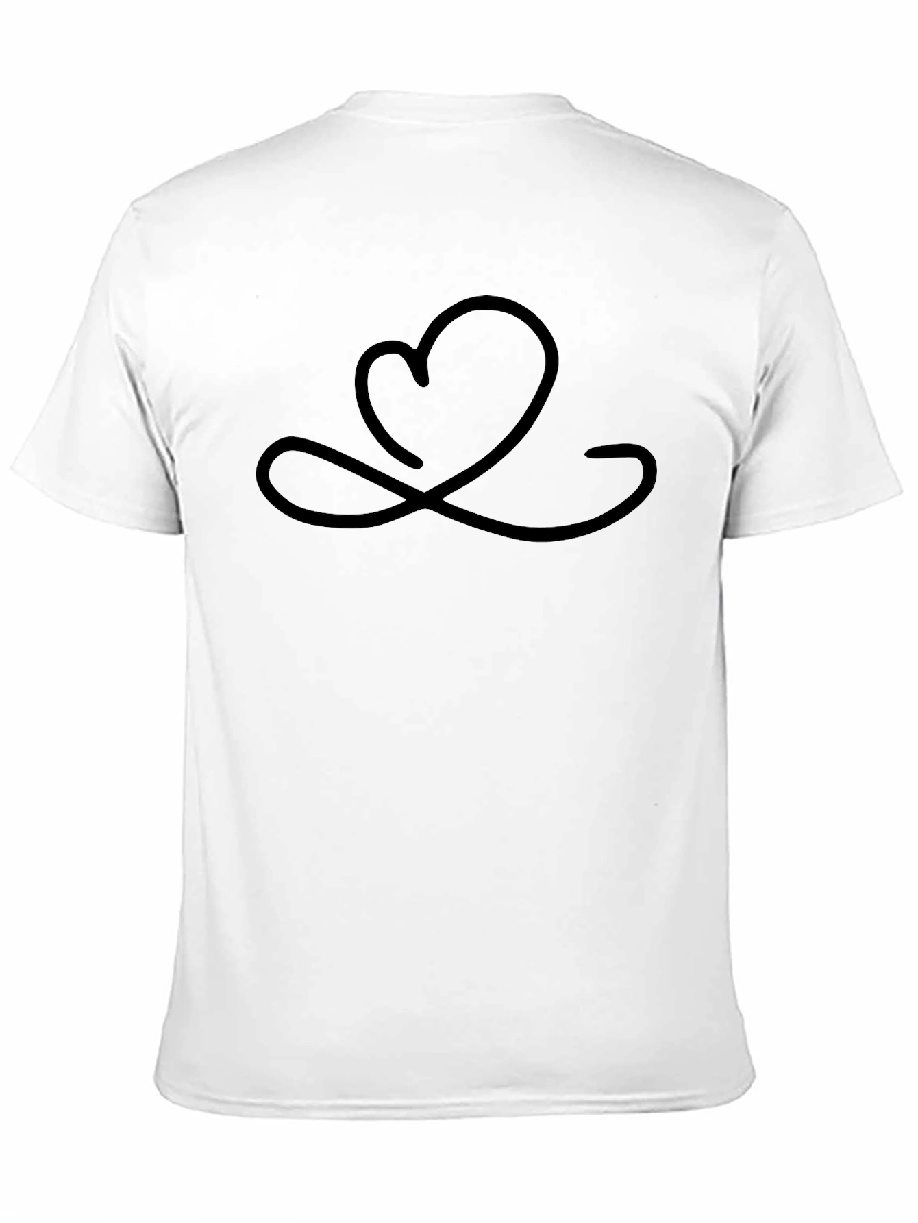 Heart Infinity Symbol Black Graphic Tee