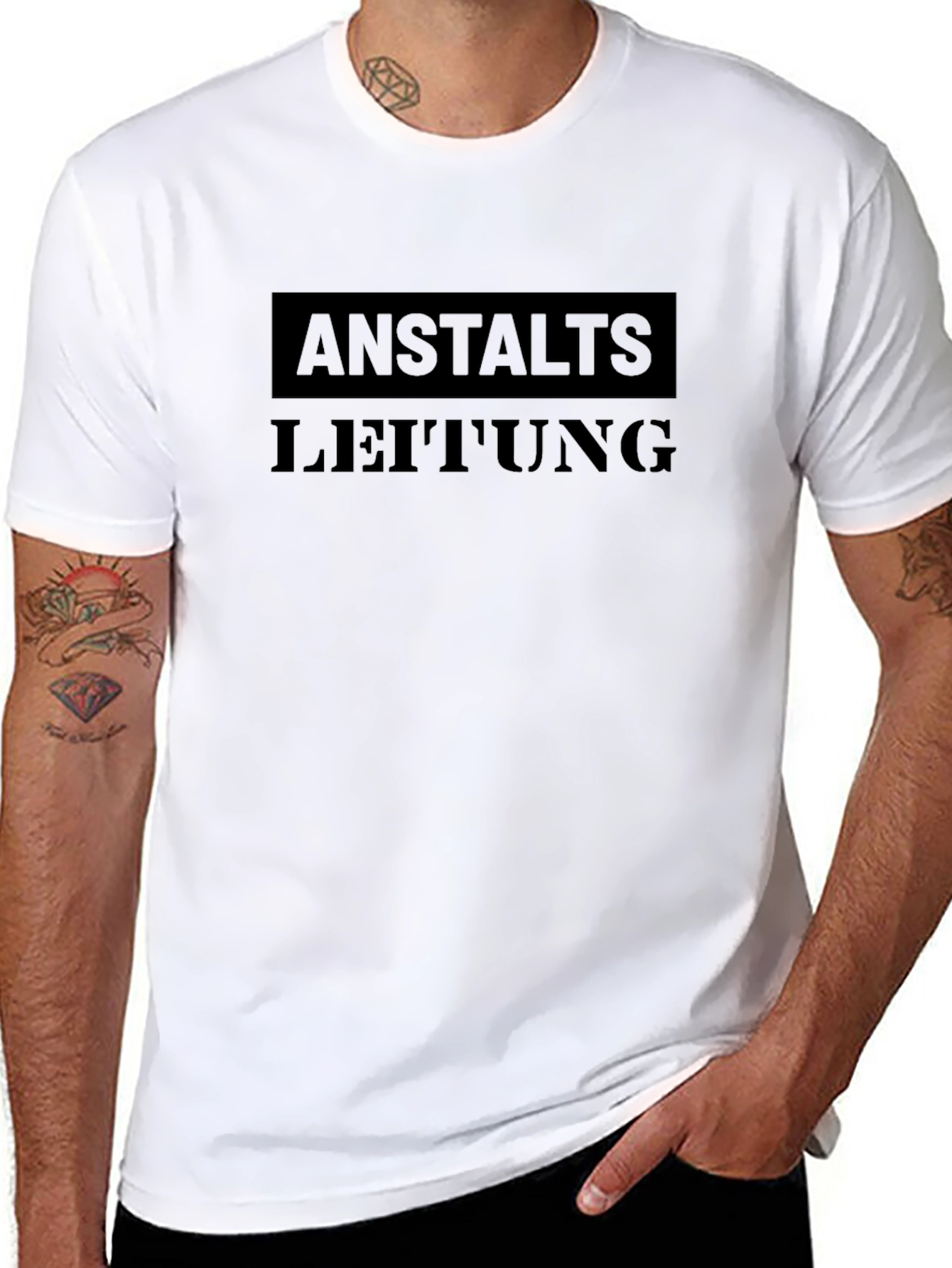 Anstaltsleitung Printed Black T-Shirt