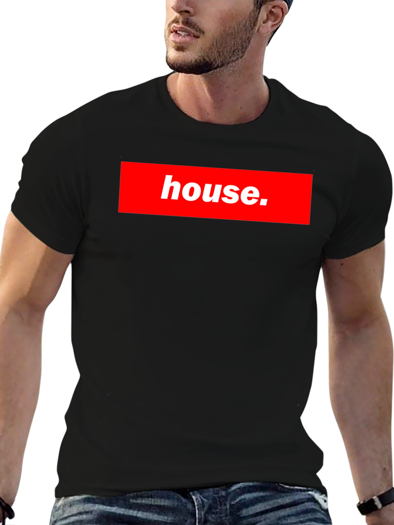 House Graphic Print Mens T-Shirt