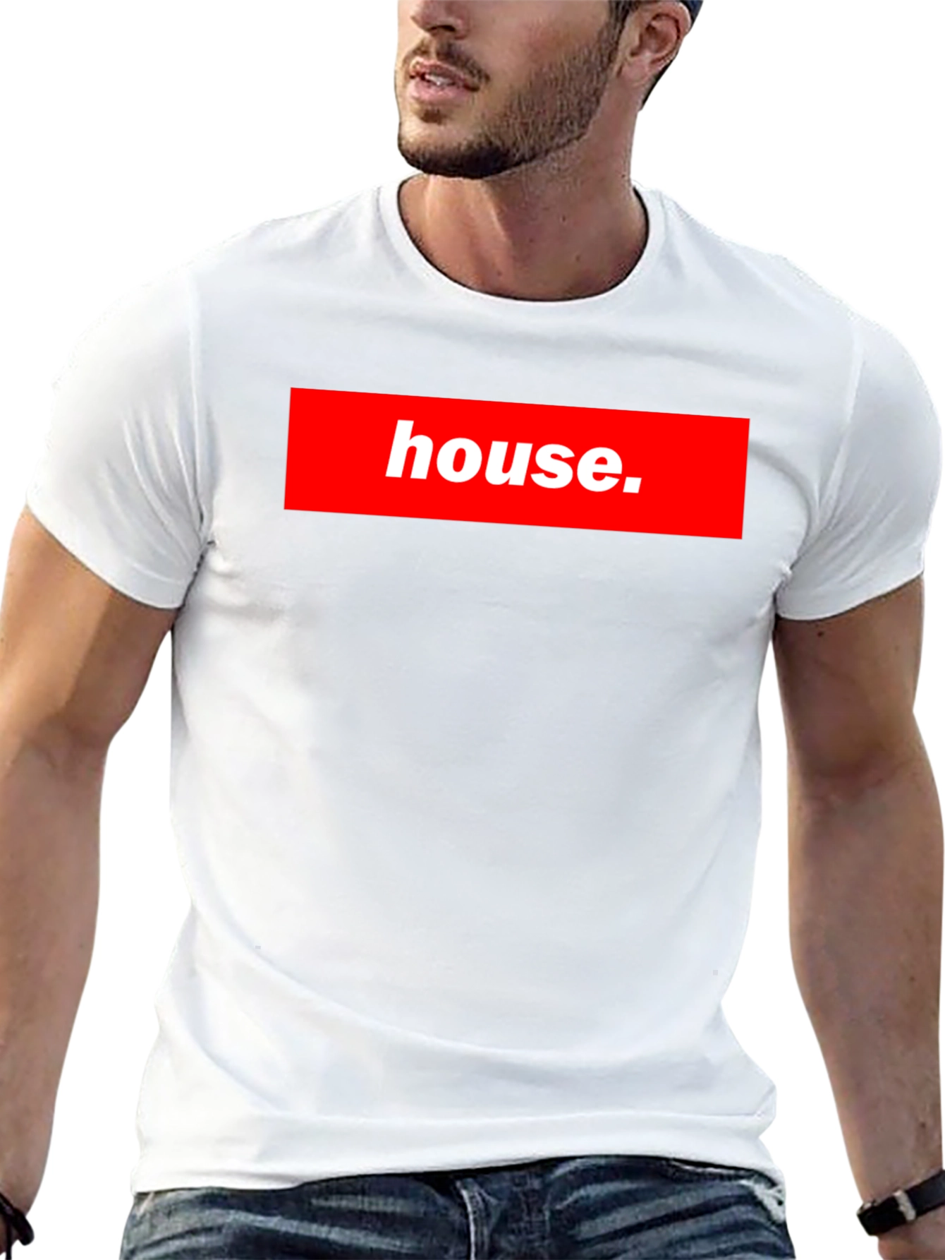 House Graphic Print Mens T-Shirt