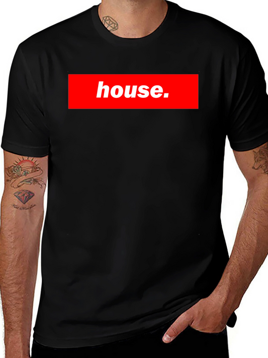 House Graphic Print Mens T-Shirt