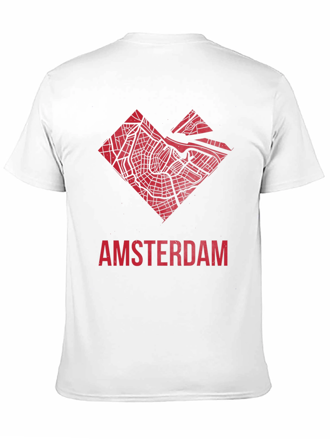 Amsterdam Map Graphic Tee - Heart Design