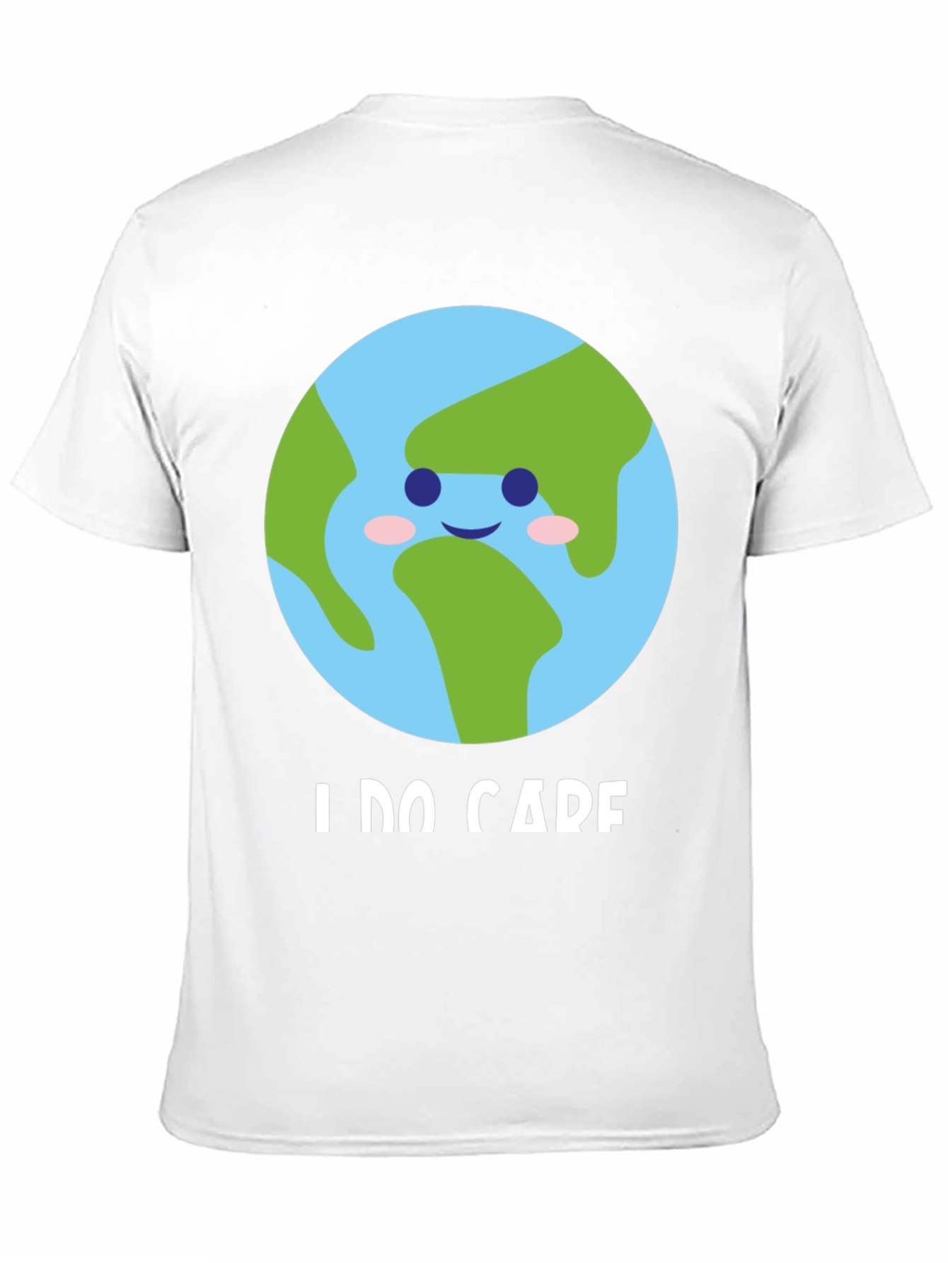 I Do Care Earth Graphic Tee -  Eco-Friendly Shirt