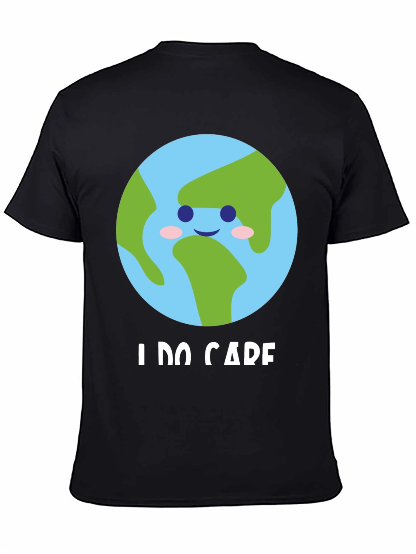 I Do Care Earth Graphic Tee -  Eco-Friendly Shirt