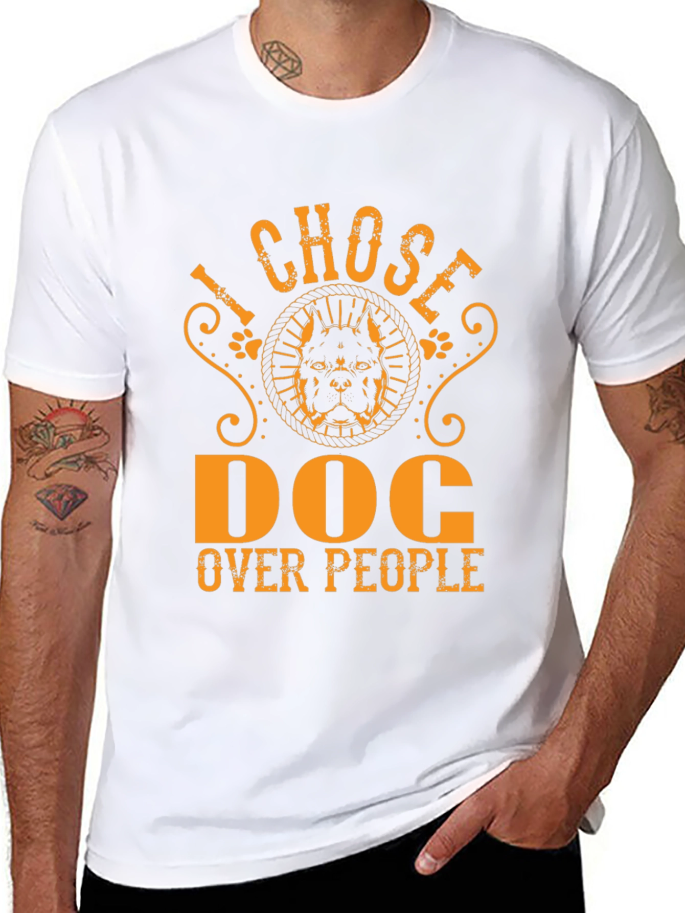 I Chose Dog Over People Graphic Tee