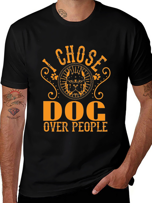 I Chose Dog Over People Graphic Tee