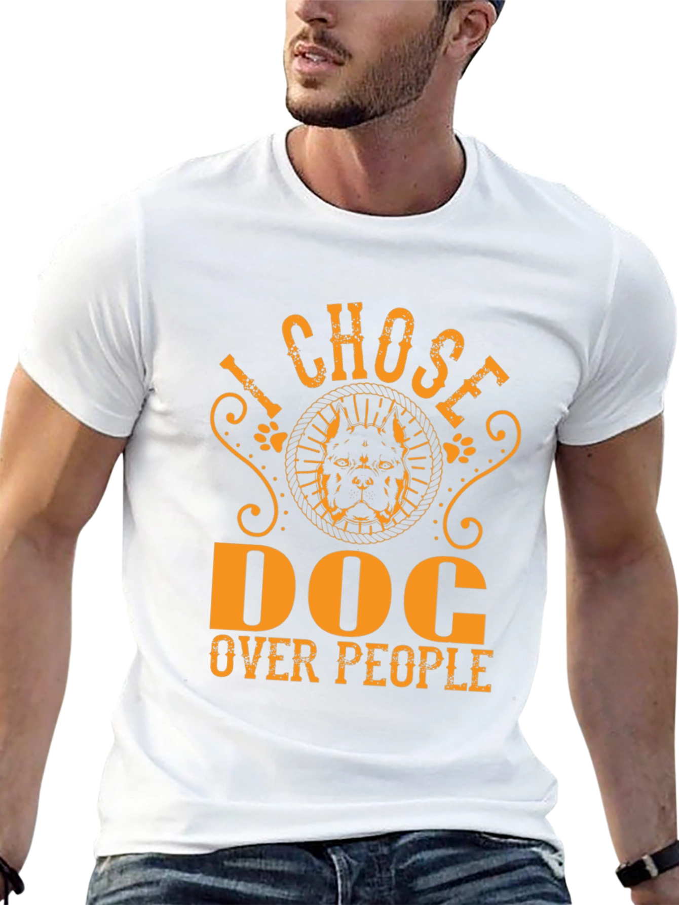 I Chose Dog Over People Graphic Tee