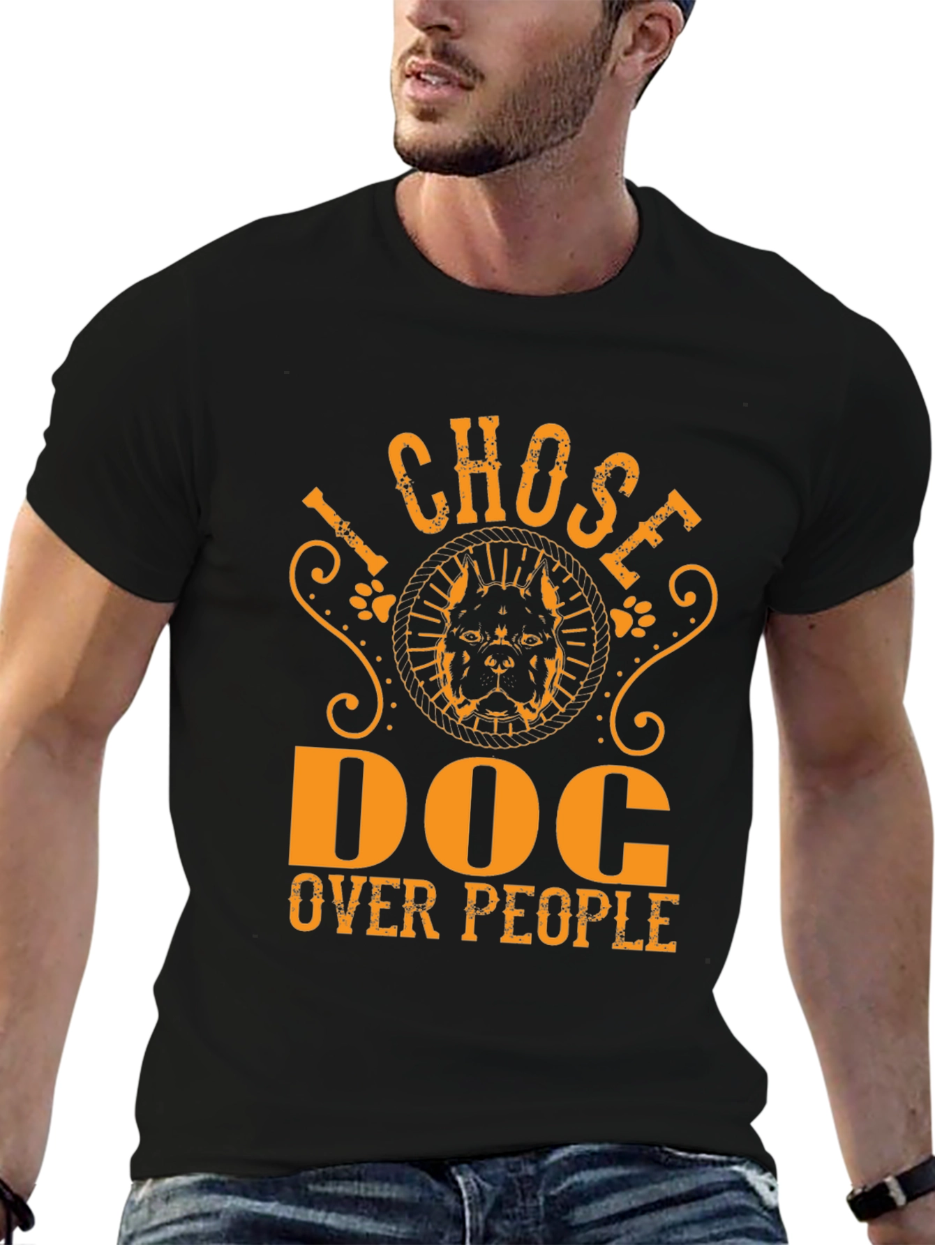 I Chose Dog Over People Graphic Tee