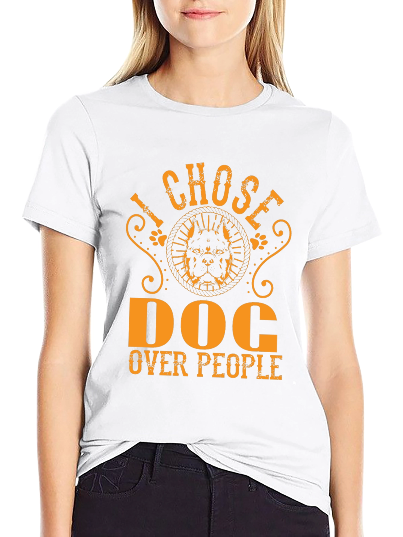 I Chose Dog Over People Graphic Tee