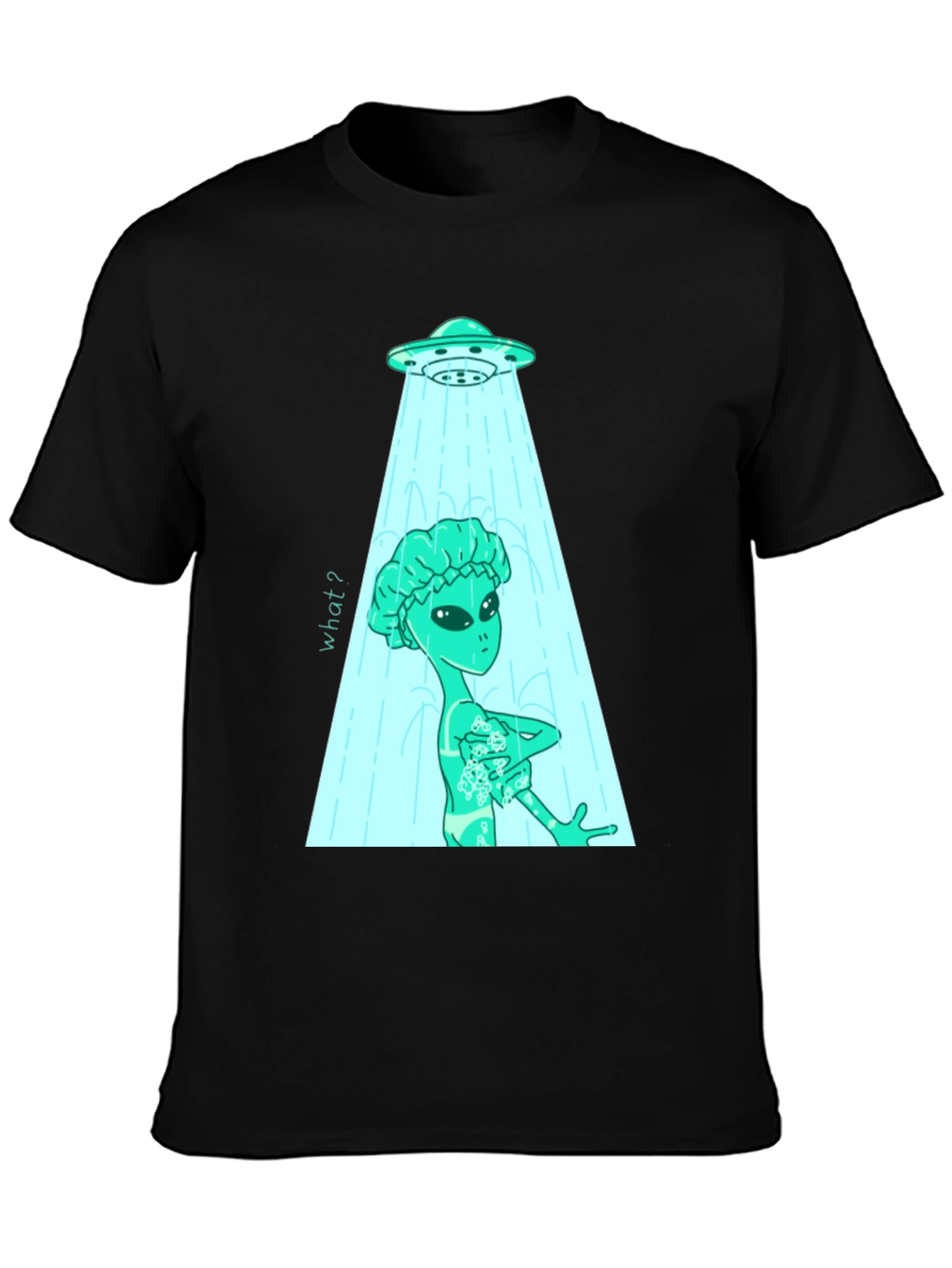 Alien Shower T-Shirt - Funny UFO Abduction Tee