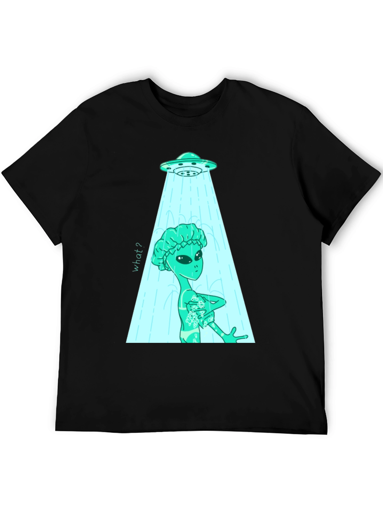 Alien Shower T-Shirt - Funny UFO Abduction Tee