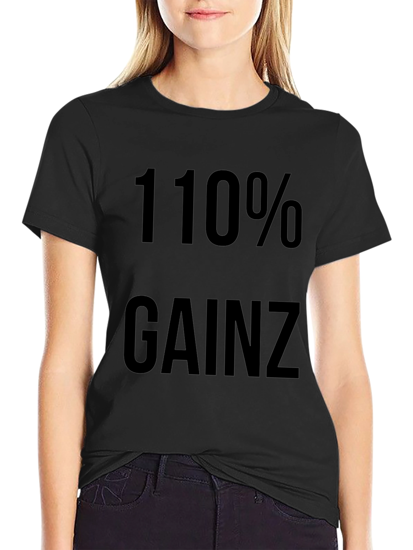 110% Gainz Graphic Tee - Black T-Shirt