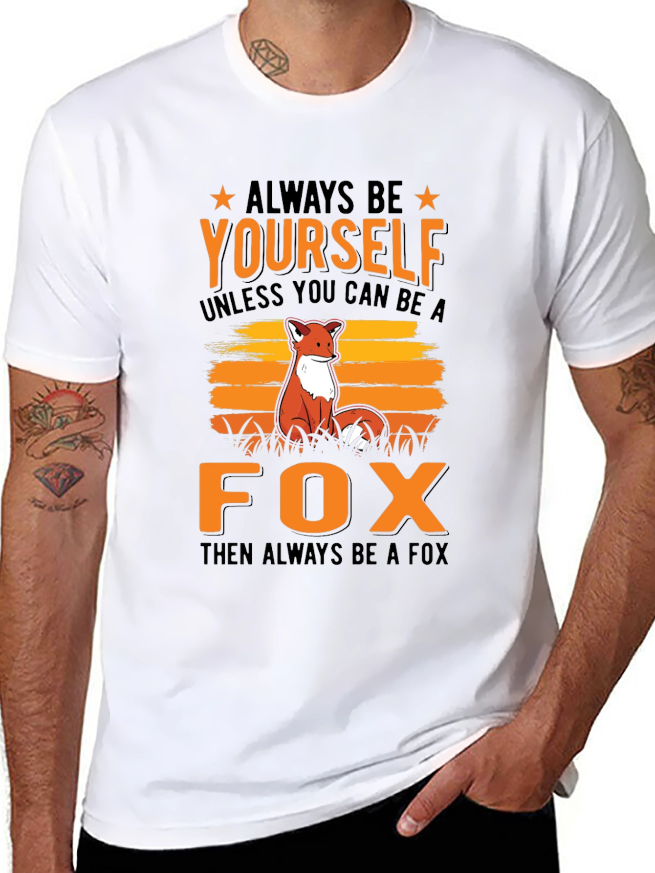 Always Be Yourself Fox Graphic T-Shirt
