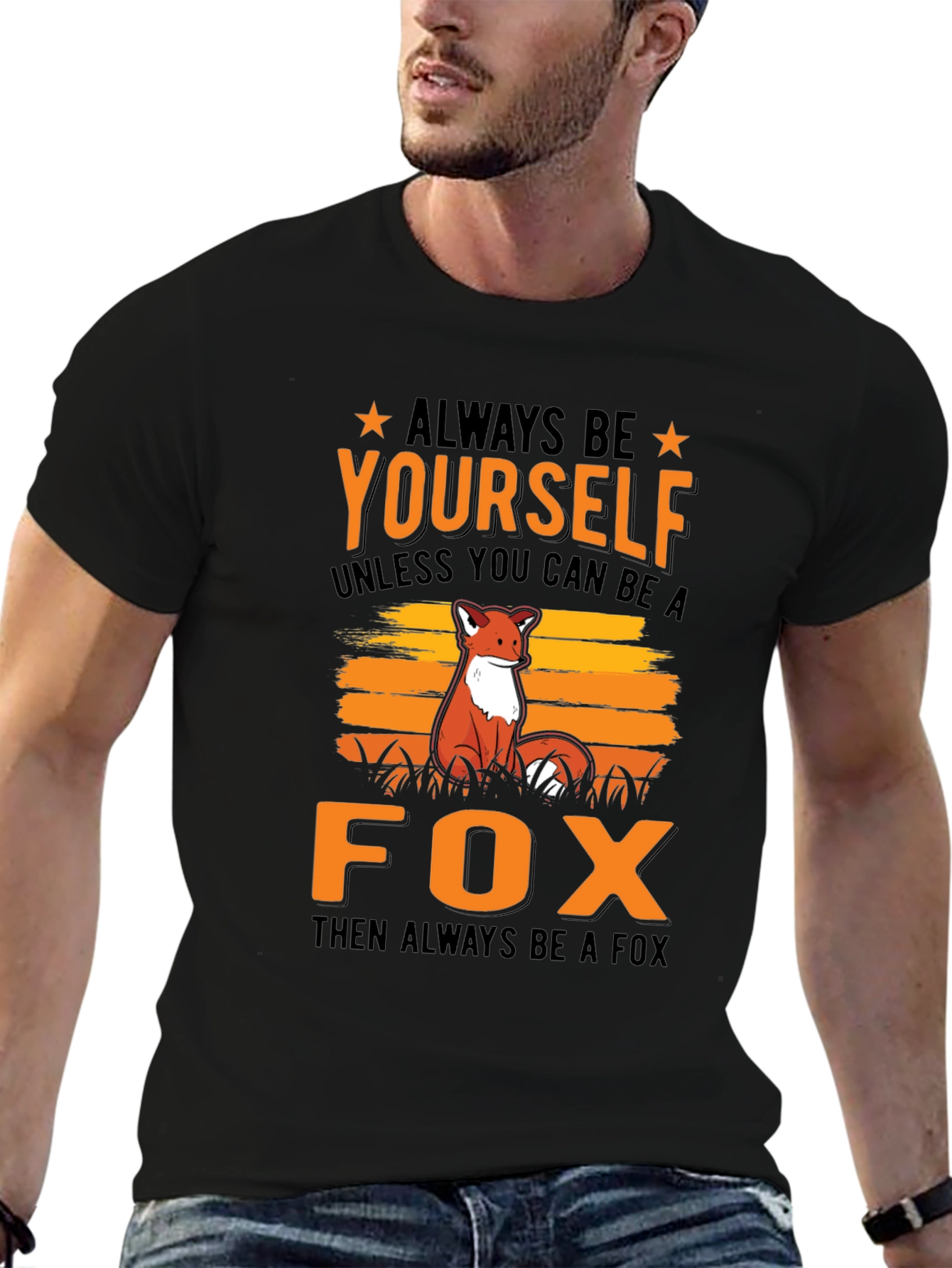 Always Be Yourself Fox Graphic T-Shirt