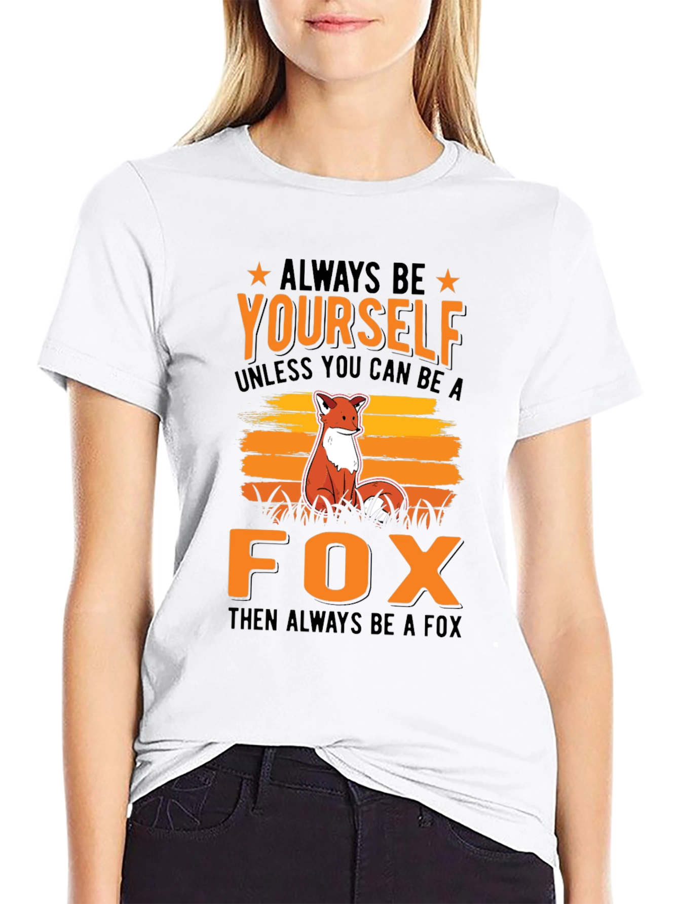 Always Be Yourself Fox Graphic T-Shirt