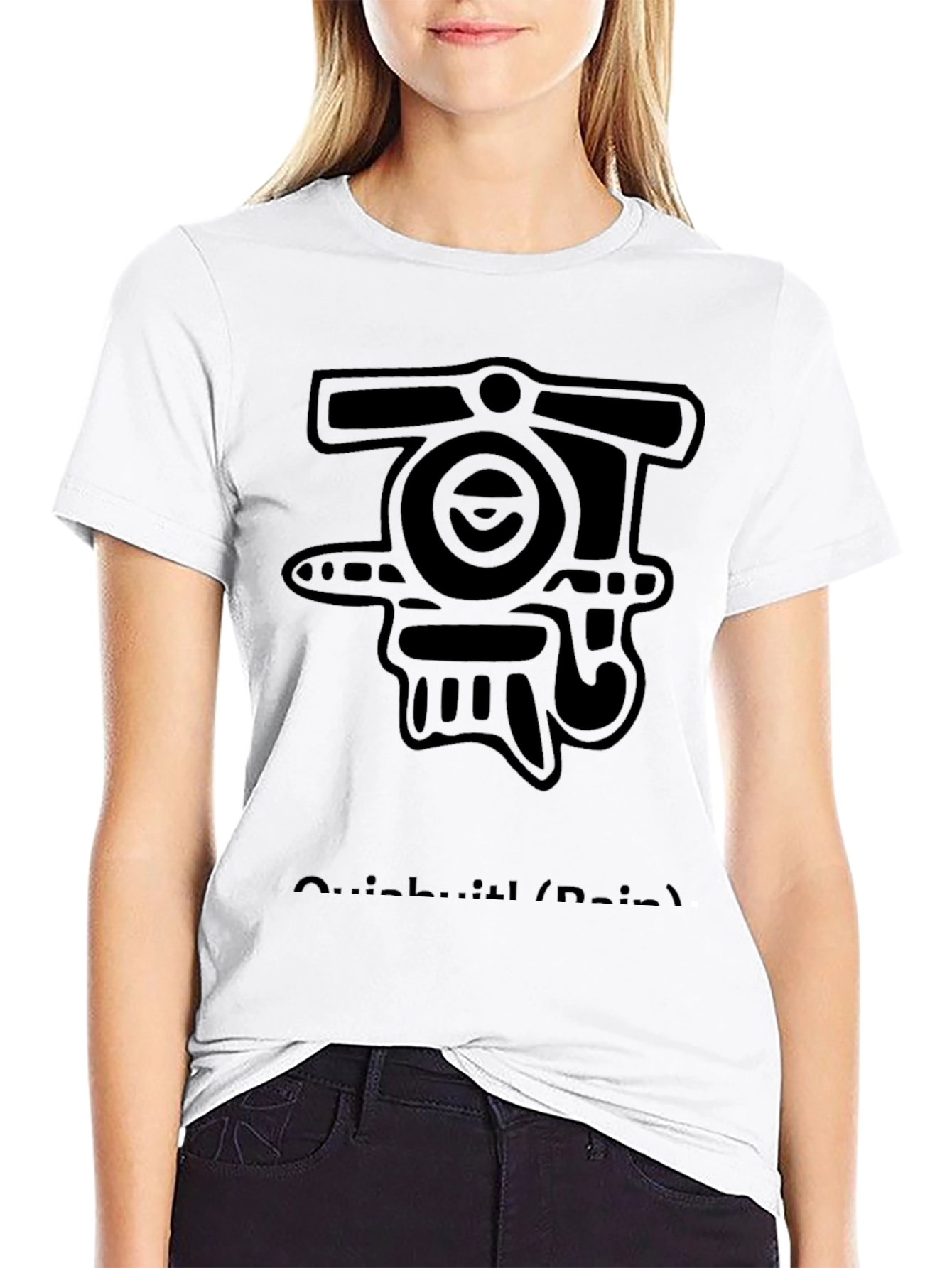 Abstract Graphic Black T-Shirt