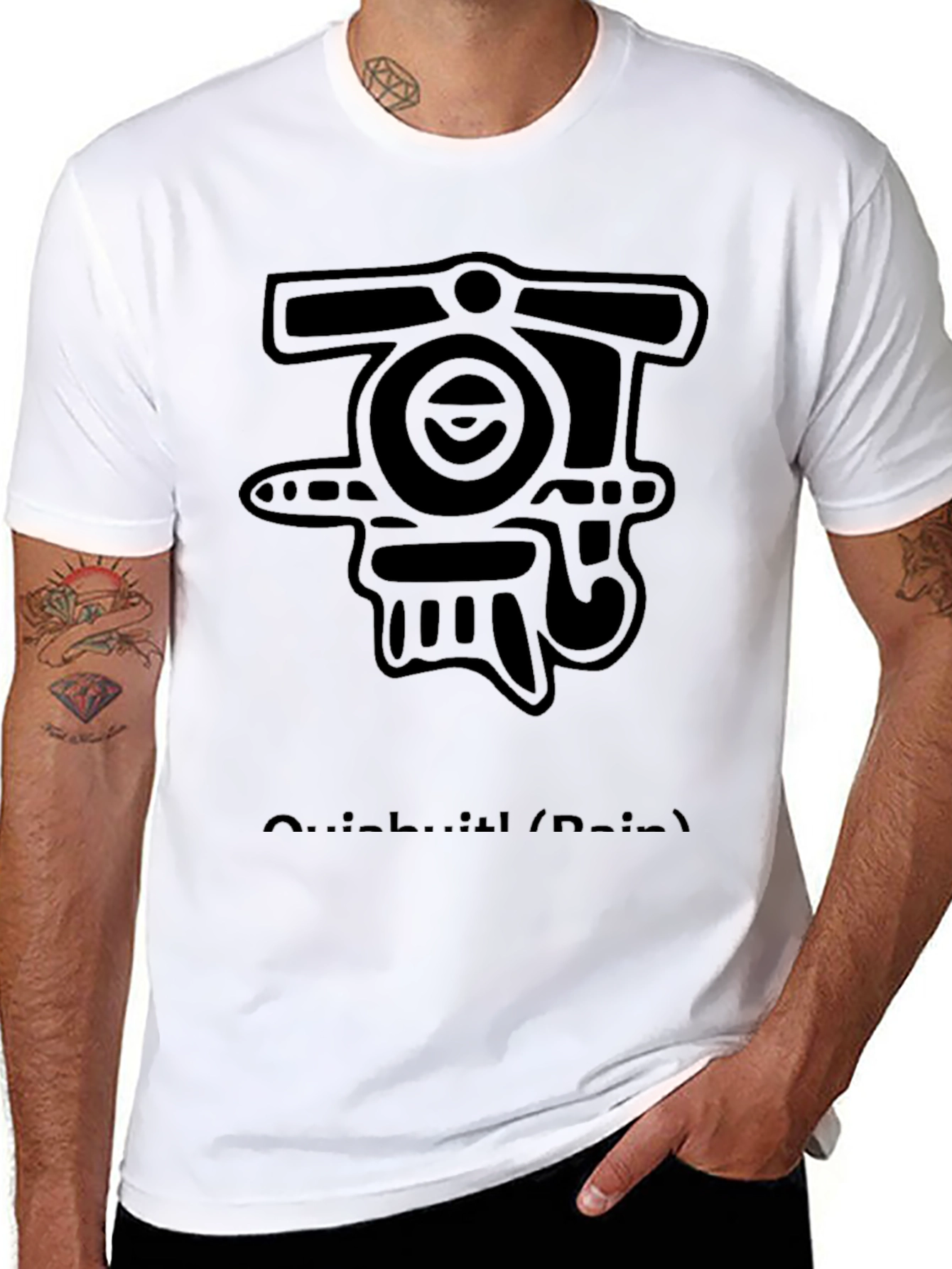 Abstract Graphic Black T-Shirt