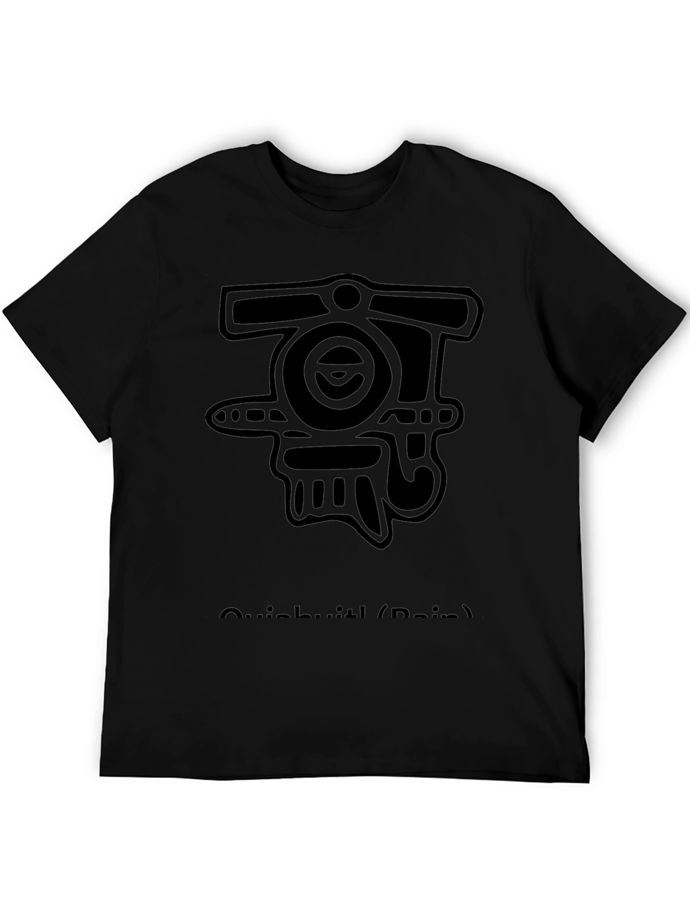 Abstract Graphic Black T-Shirt