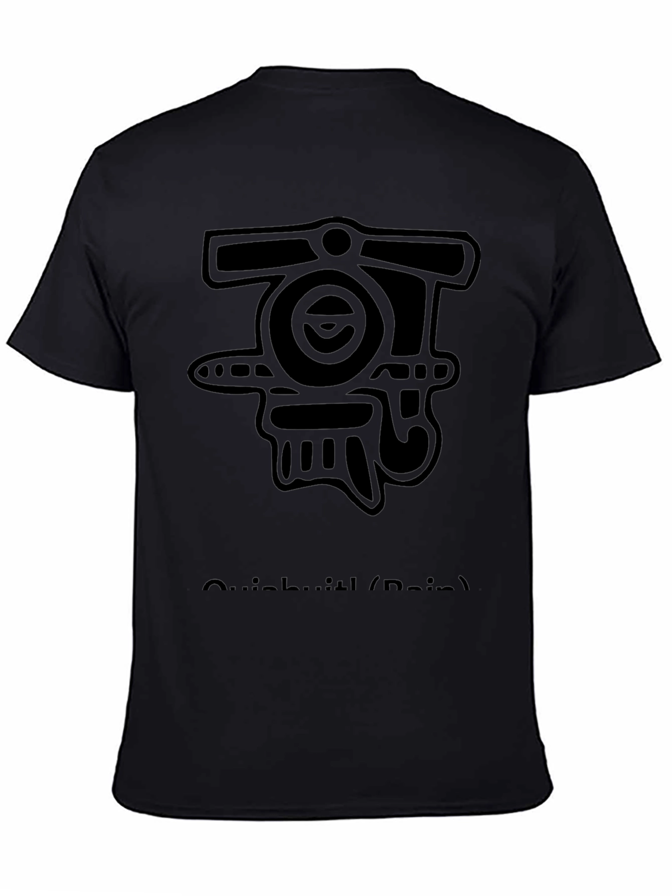 Abstract Graphic Black T-Shirt