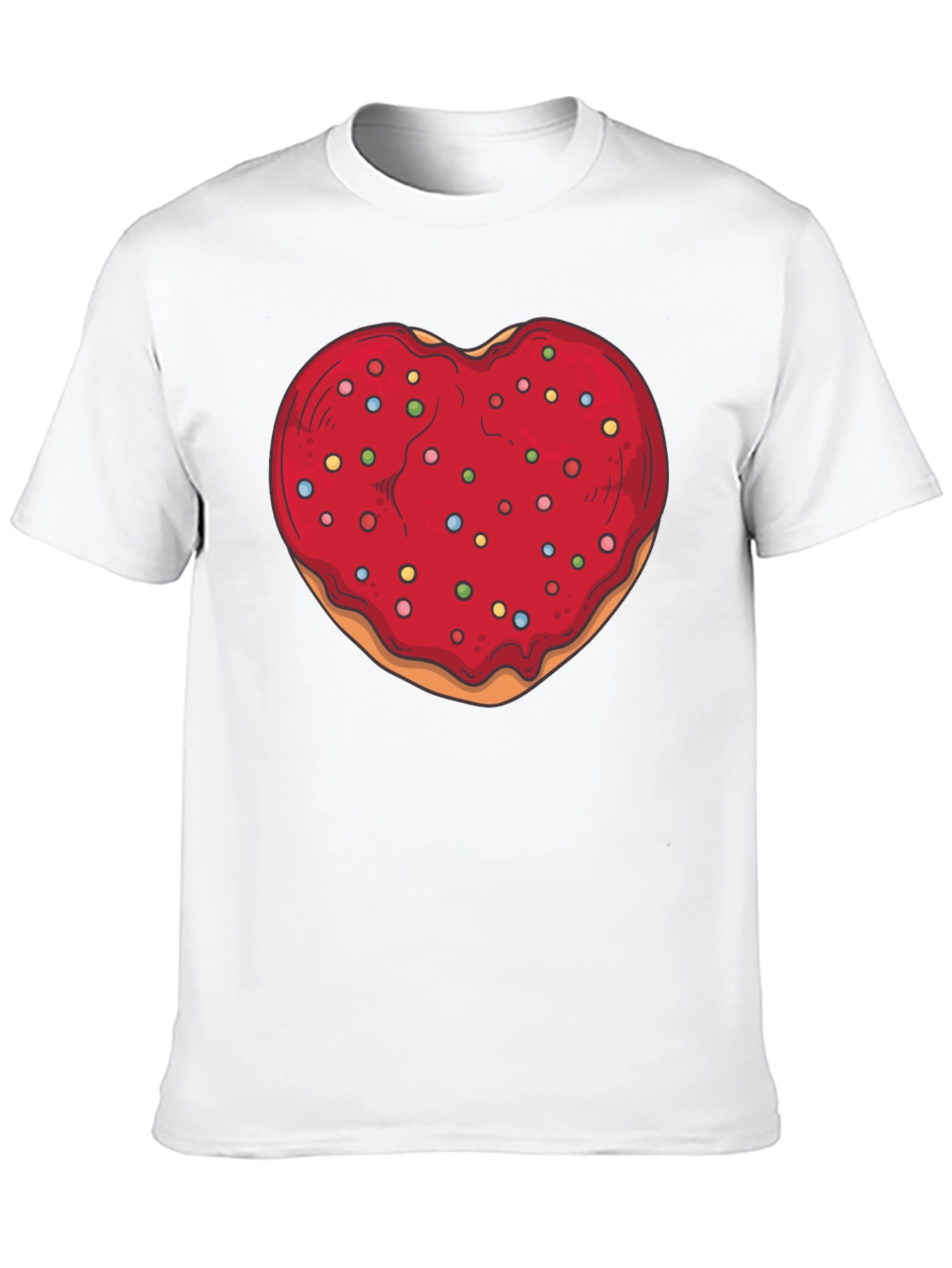 Heart Donut Graphic Tee - Sweet Style!