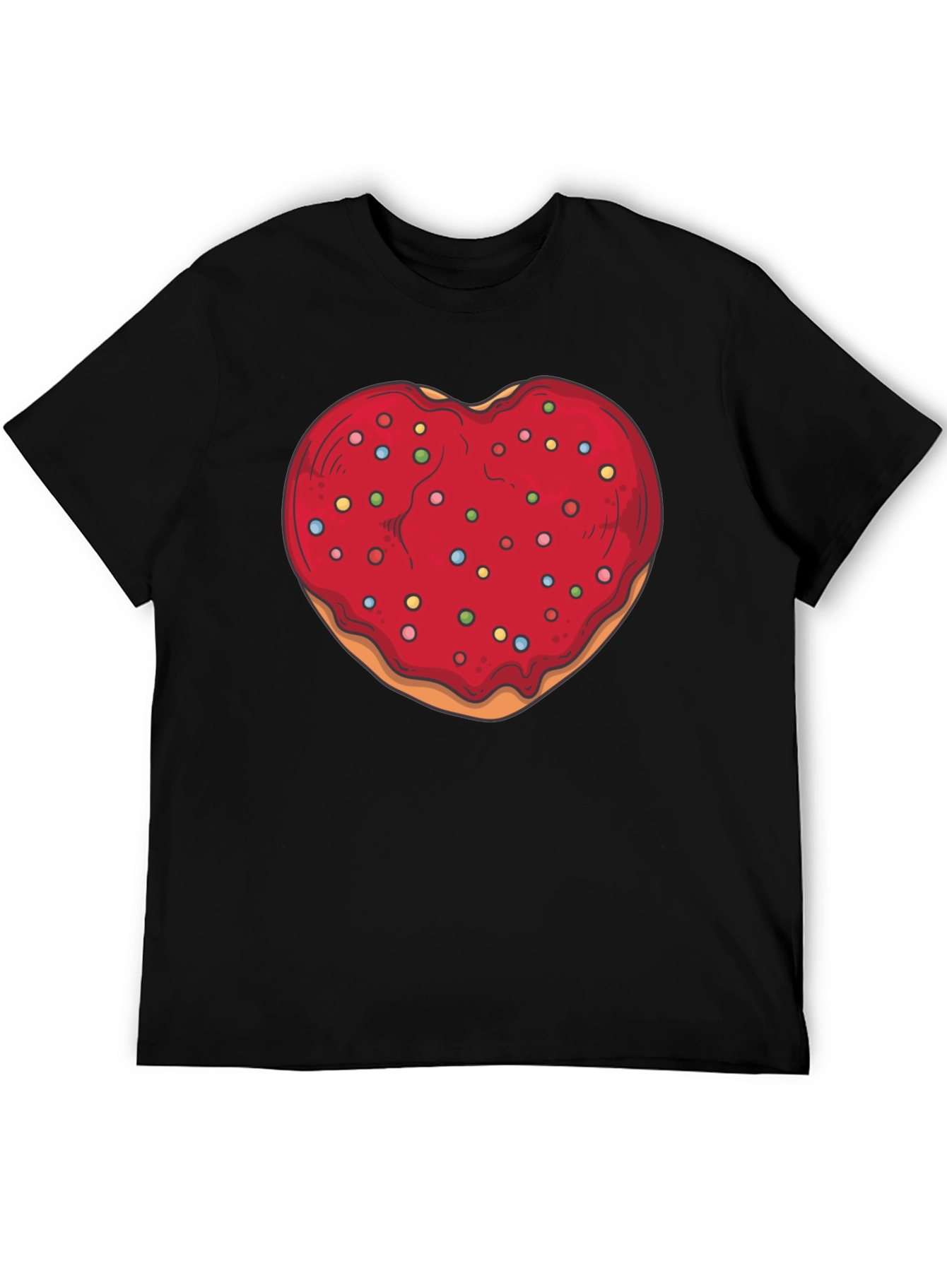 Heart Donut Graphic Tee - Sweet Style!