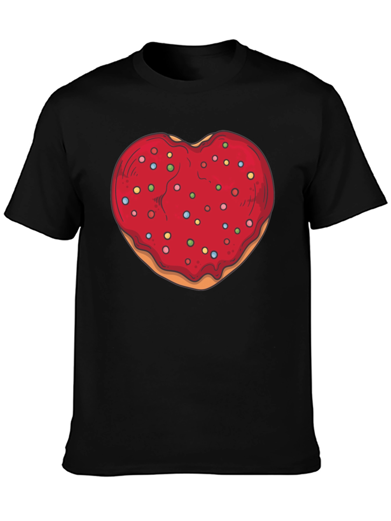 Heart Donut Graphic Tee - Sweet Style!