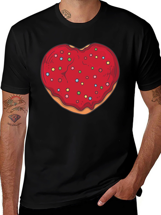 Heart Donut Graphic Tee - Sweet Style!