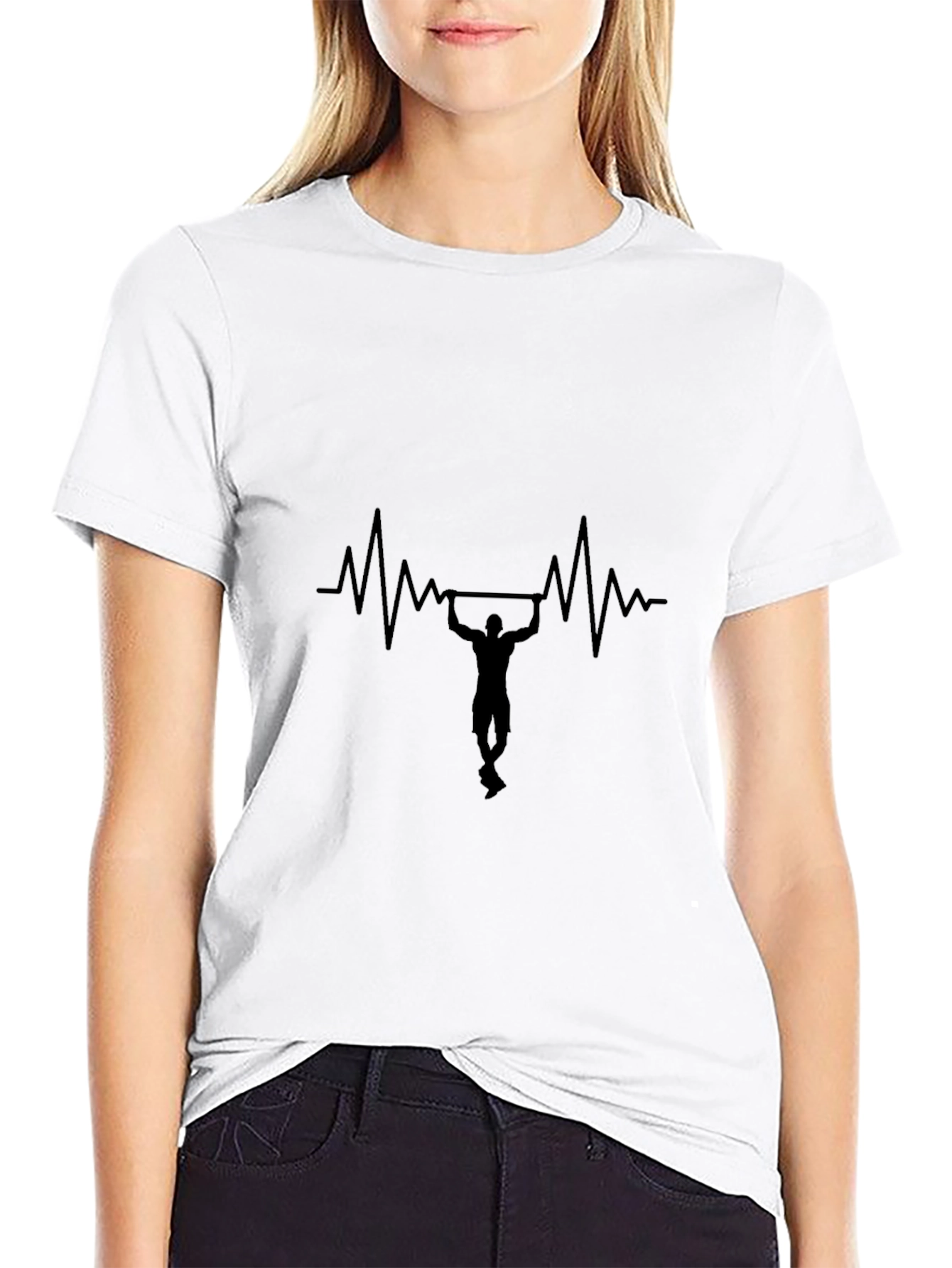 Heartbeat Pull-Up Graphic T-Shirt
