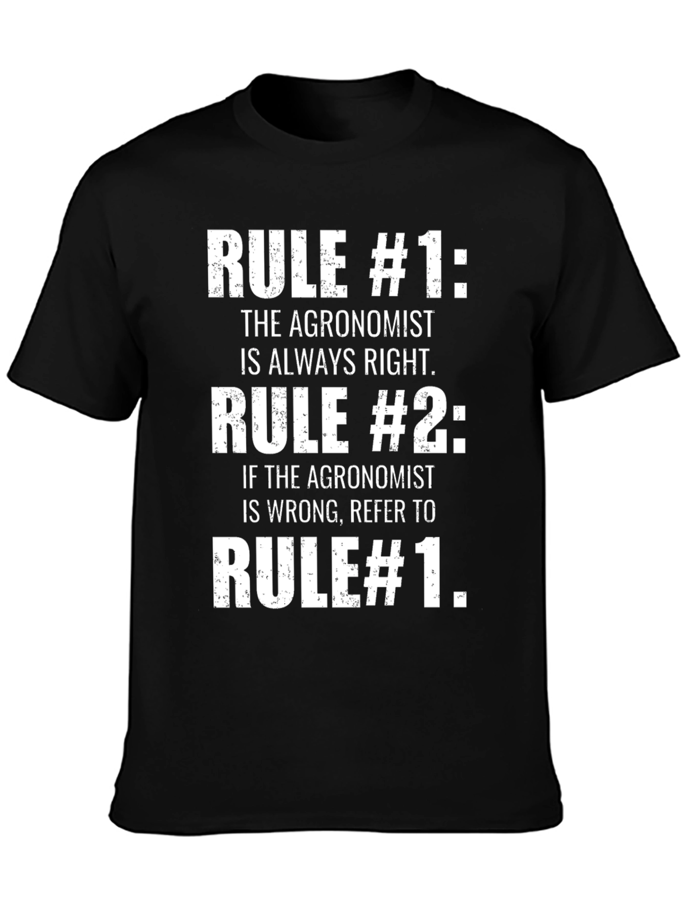 Agronomist Rules T-Shirt - Funny Farming Gift