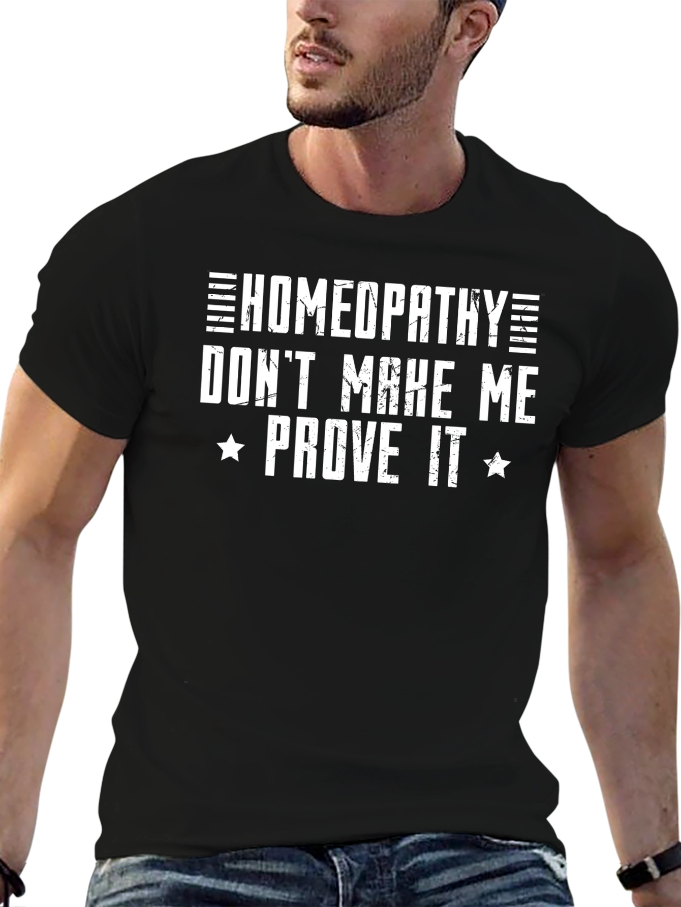 Homeopathy Sarcastic Black T-Shirt