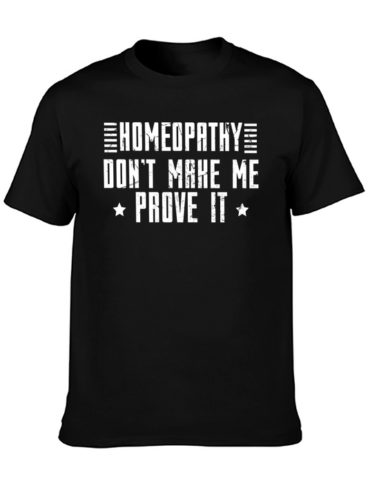 Homeopathy Sarcastic Black T-Shirt