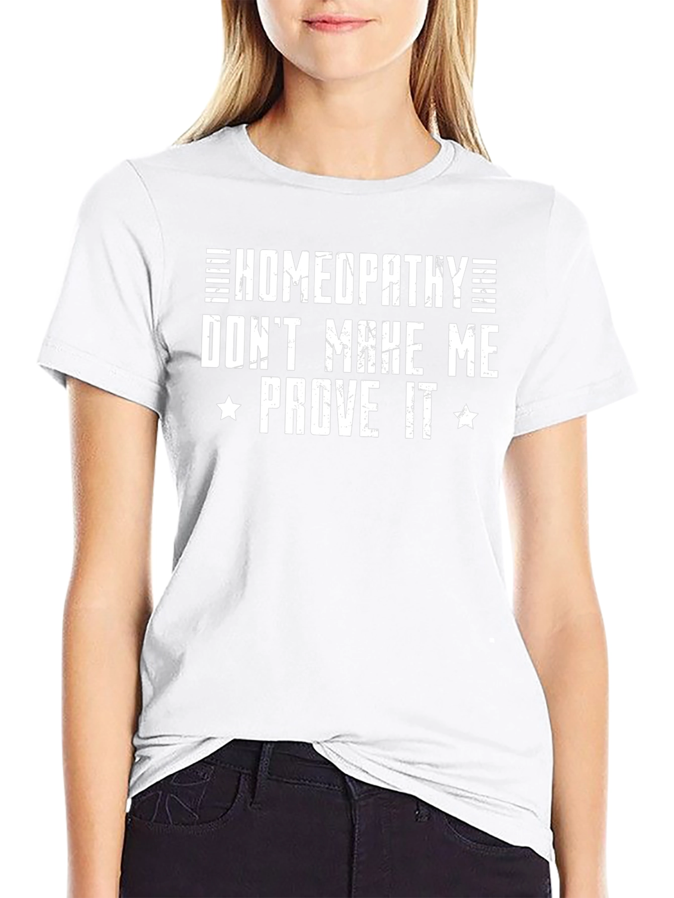 Homeopathy Sarcastic Black T-Shirt