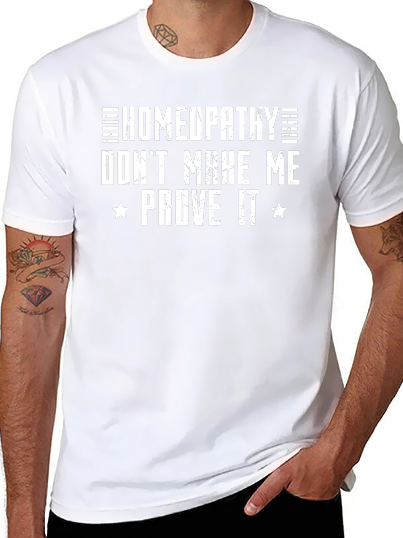Homeopathy Sarcastic Black T-Shirt