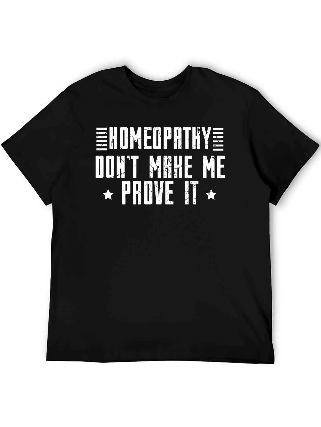 Homeopathy Sarcastic Black T-Shirt