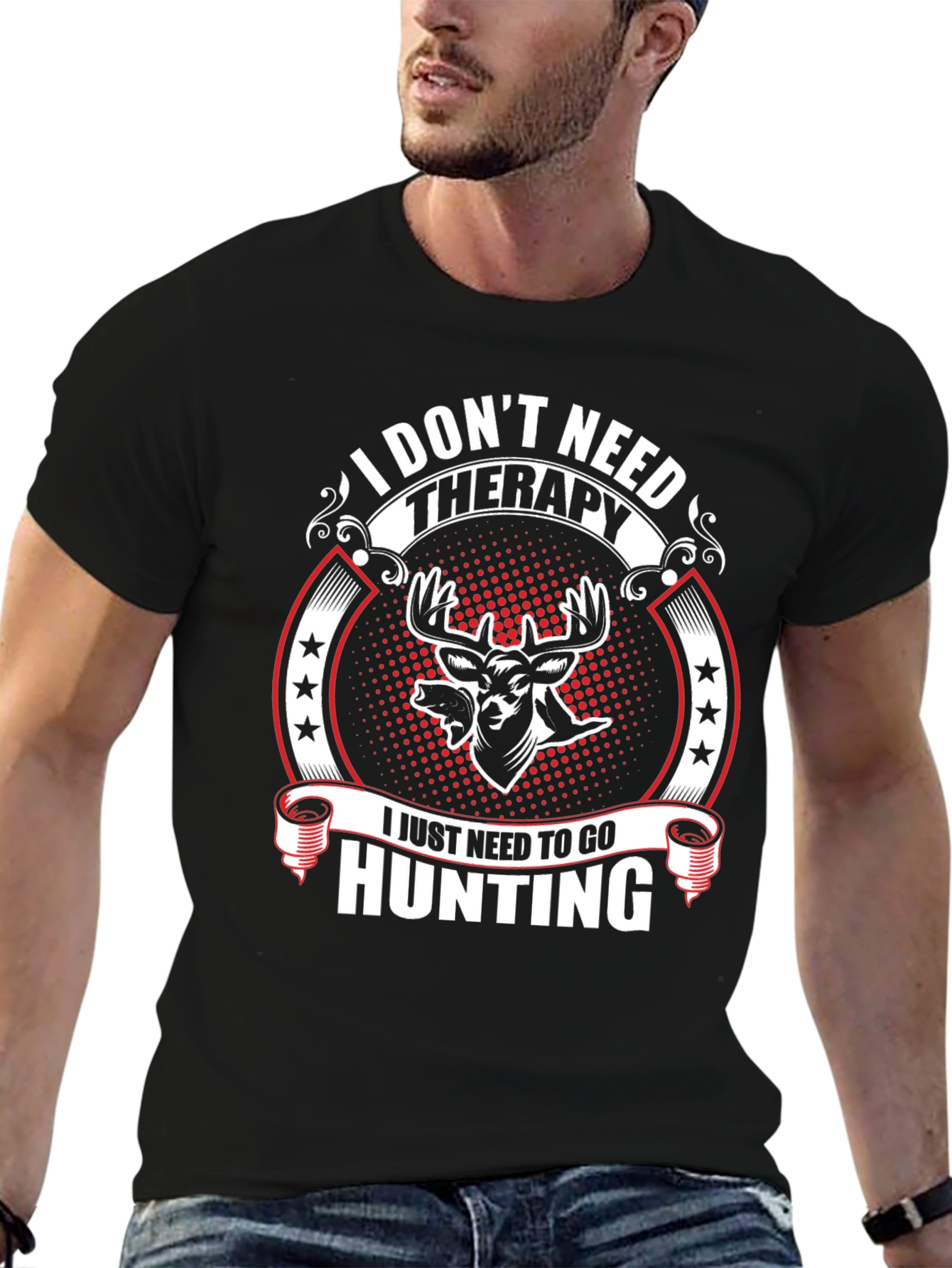 Hunting Therapy T-Shirt - Deer Graphic Tee