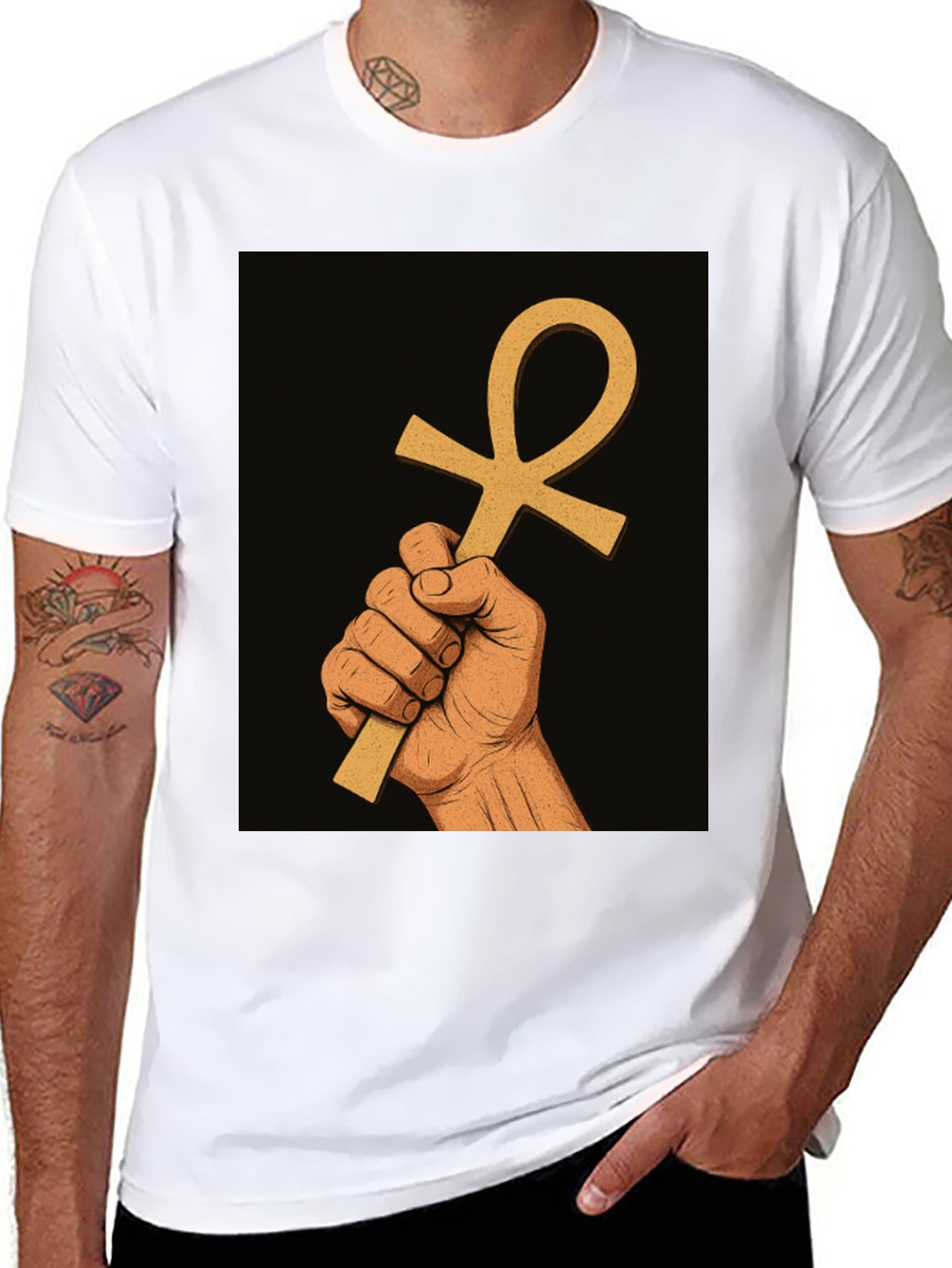 Ankh Symbol Hand T-Shirt