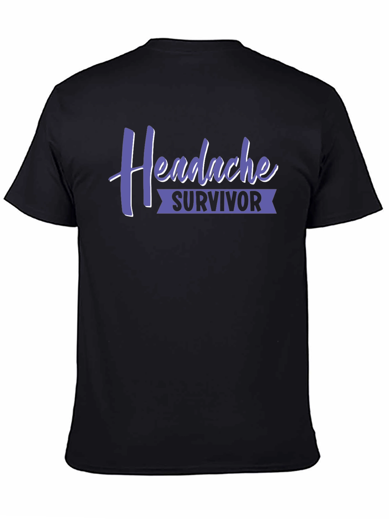 Headache Survivor Black Graphic Tee