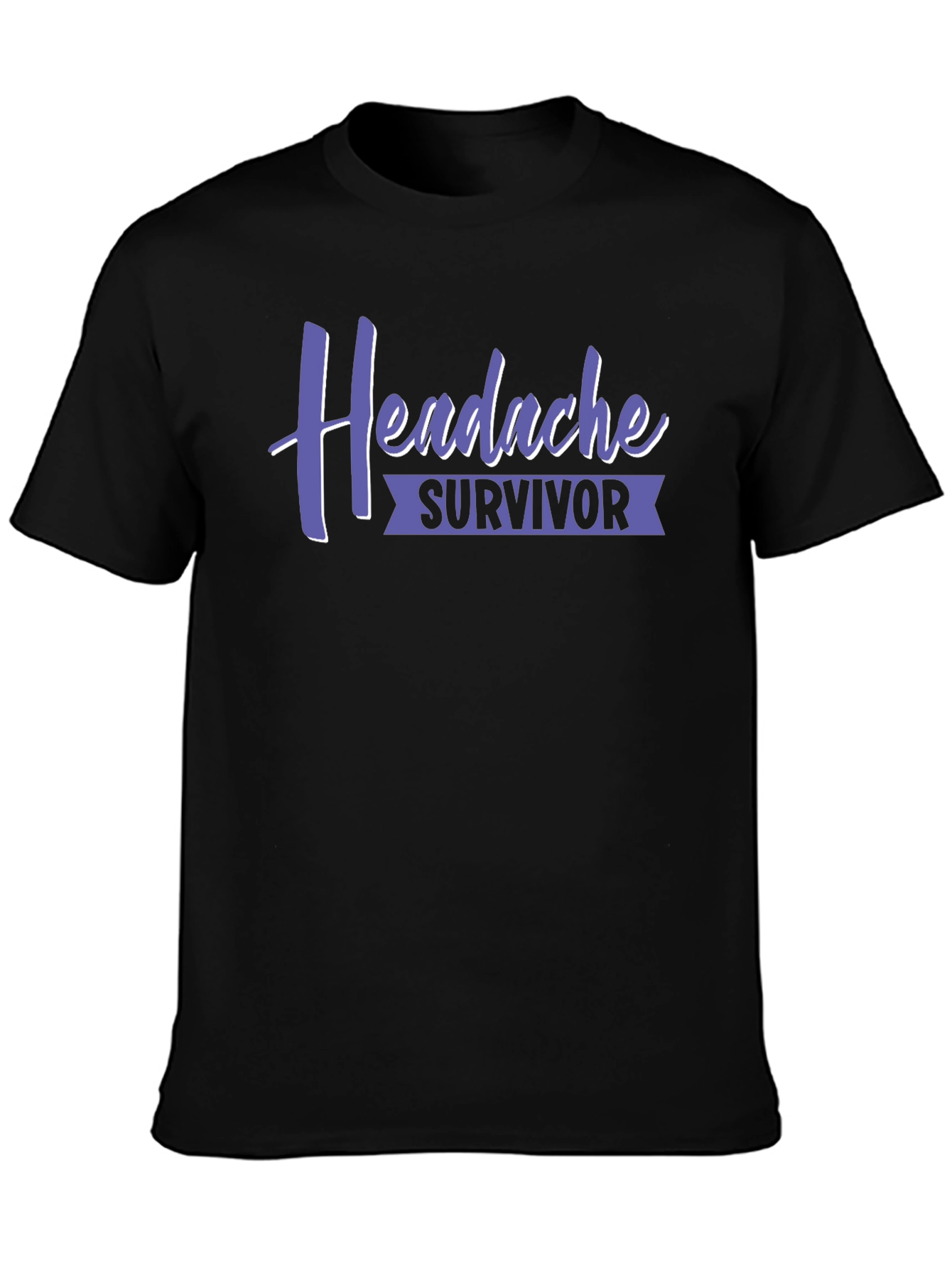 Headache Survivor Black Graphic Tee