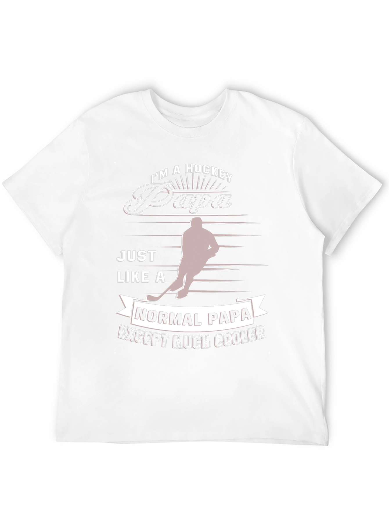 Hockey Papa T-Shirt - Cool Dad Tee