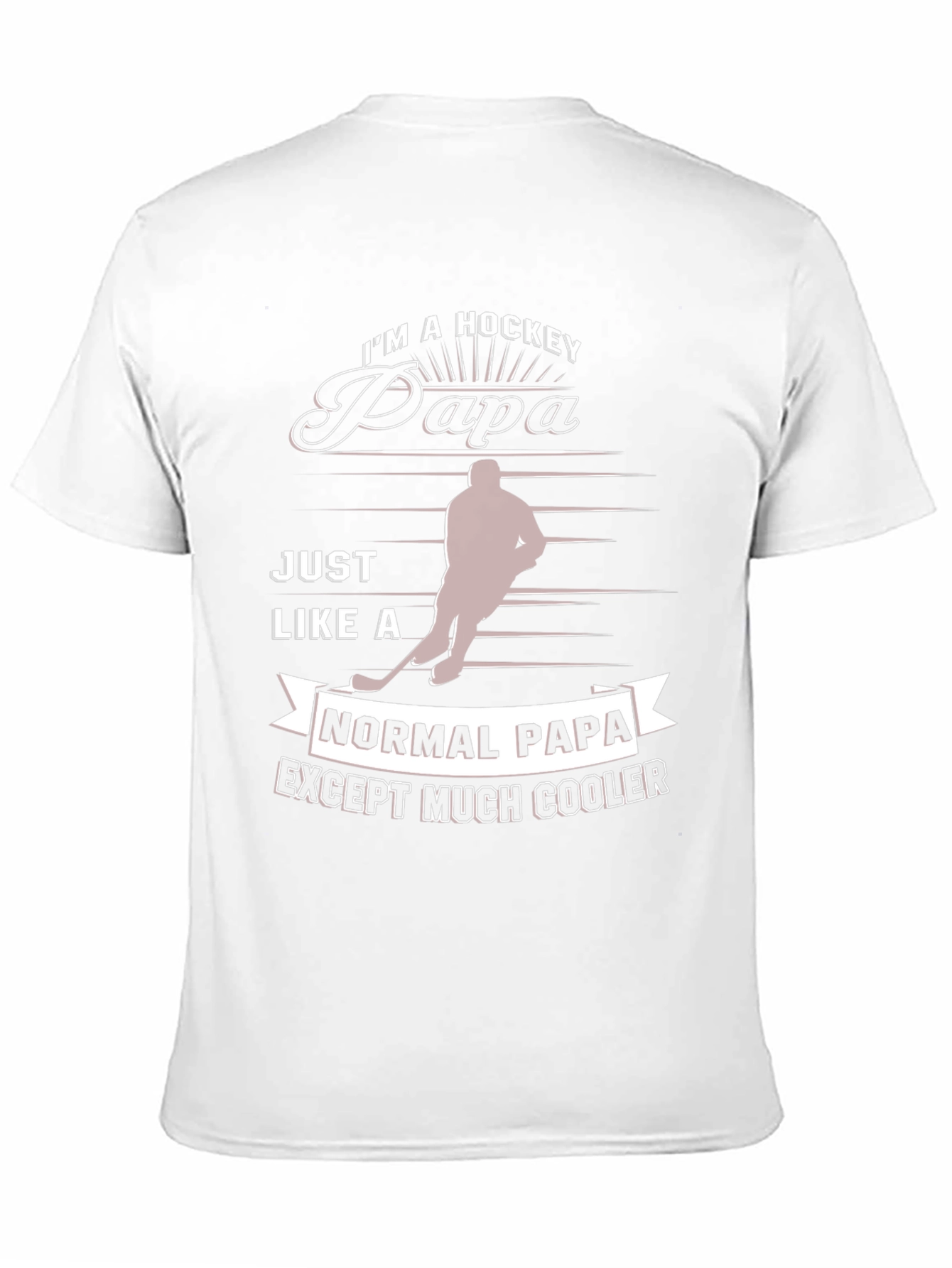 Hockey Papa T-Shirt - Cool Dad Tee