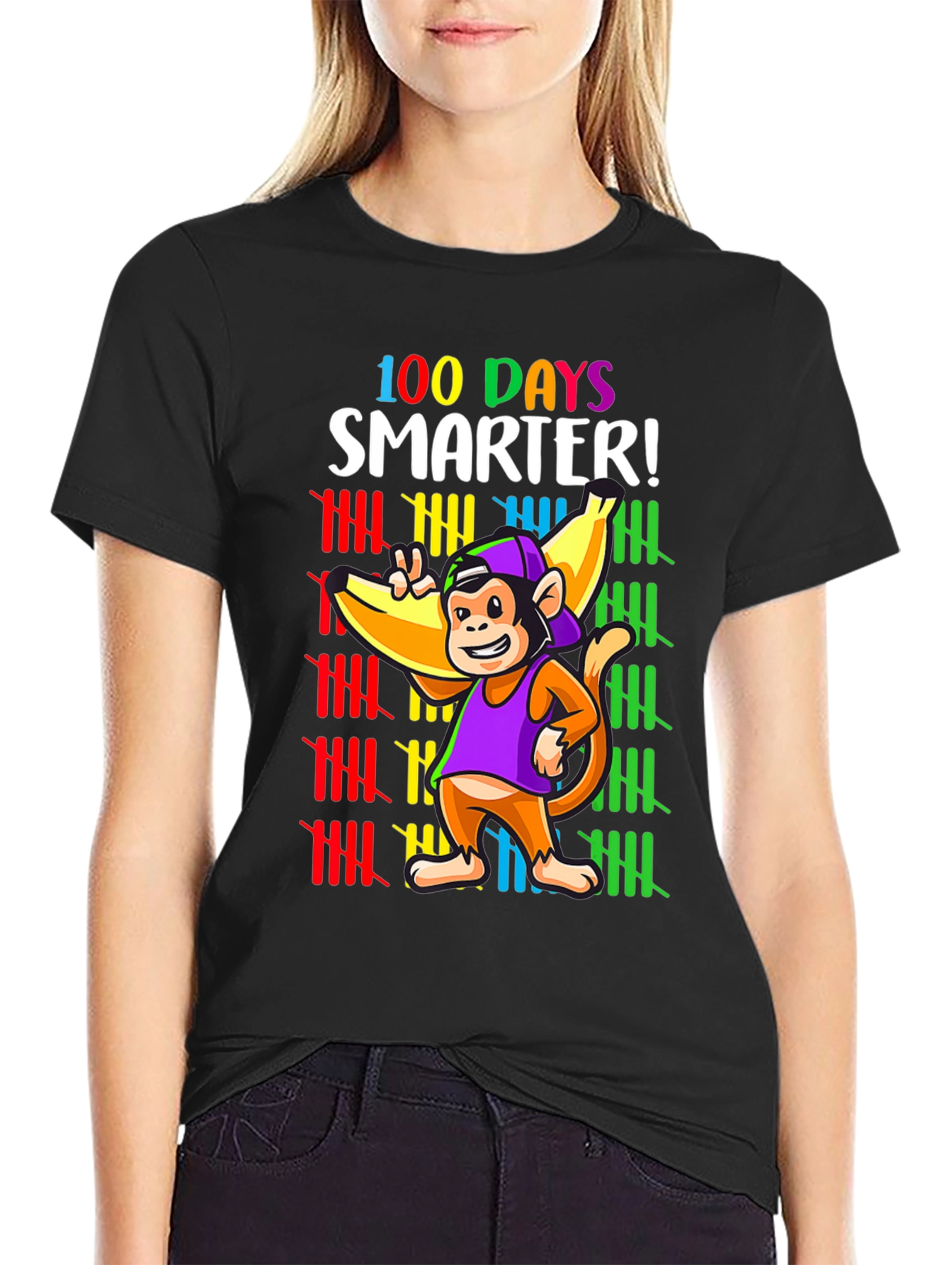 100 Days Smarter Monkey T-Shirt
