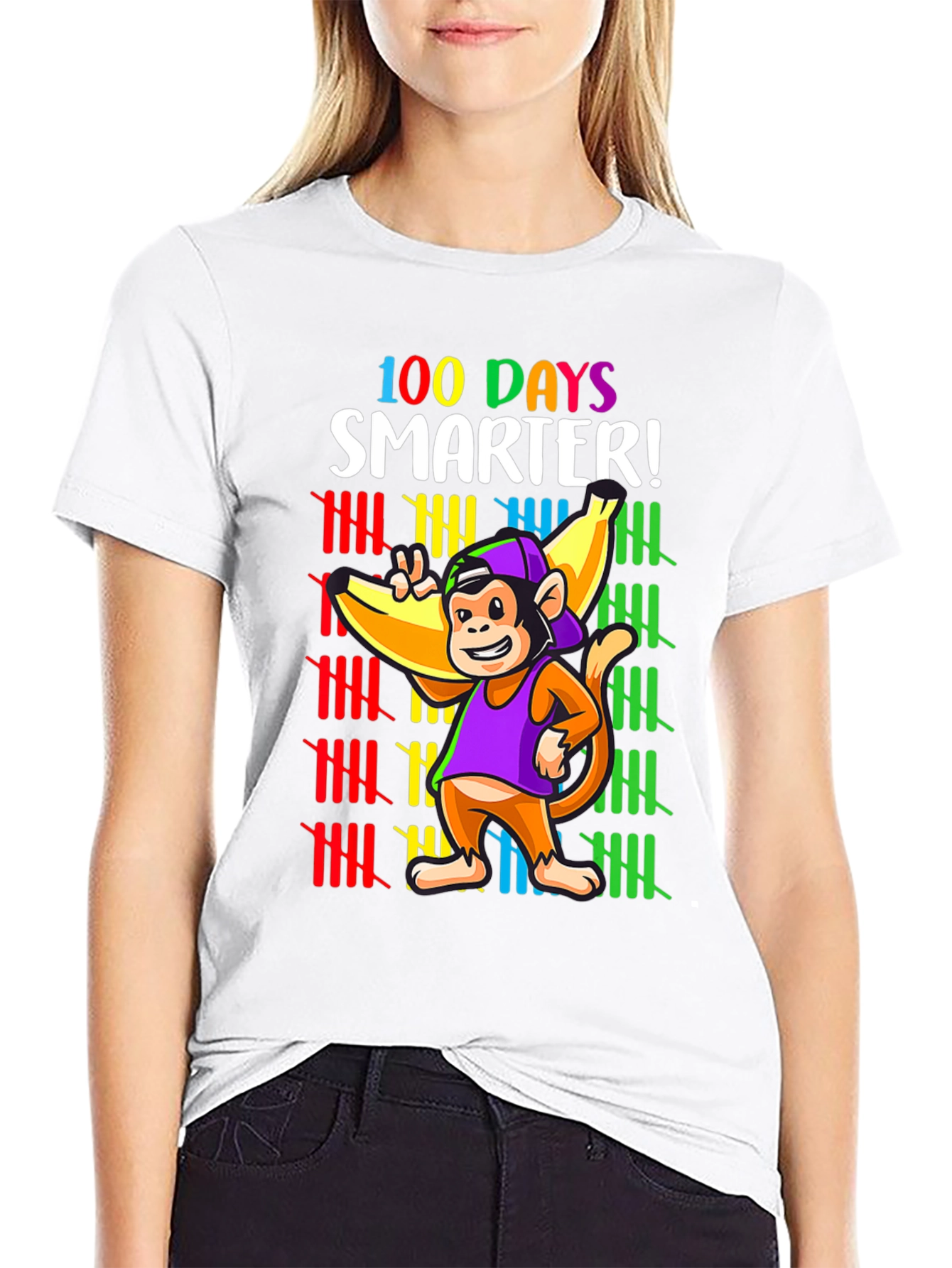 100 Days Smarter Monkey T-Shirt