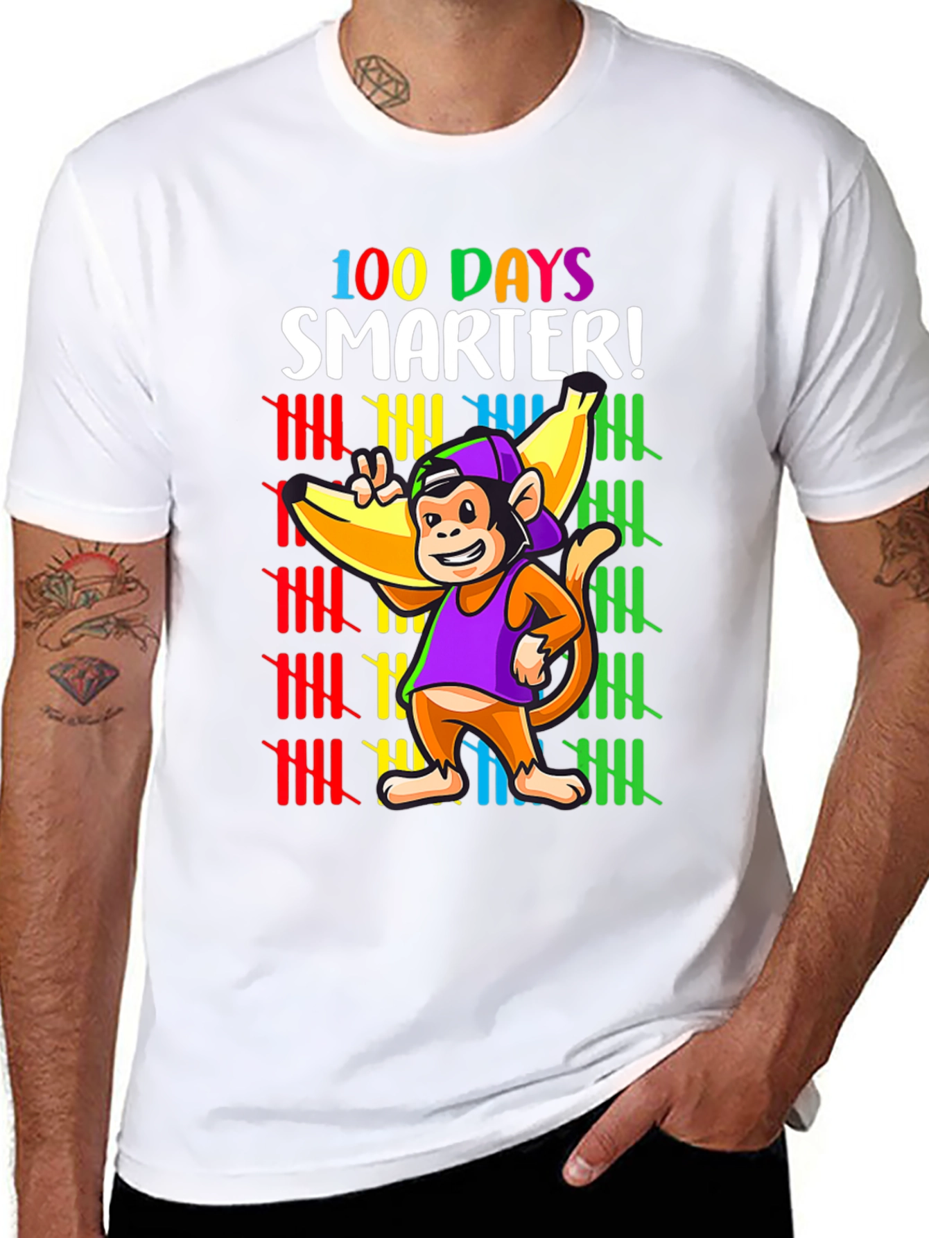 100 Days Smarter Monkey T-Shirt