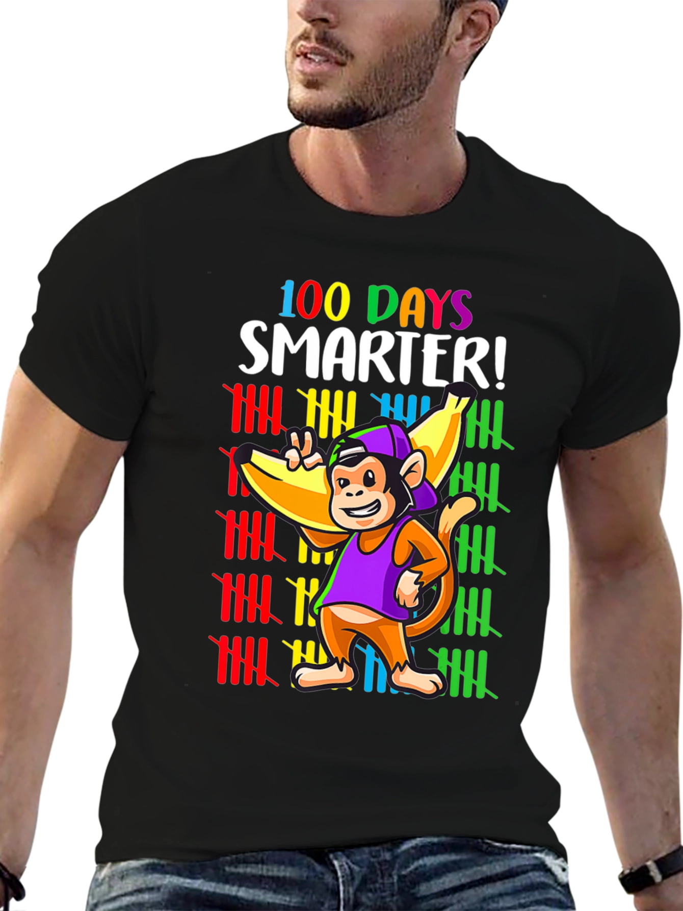 100 Days Smarter Monkey T-Shirt