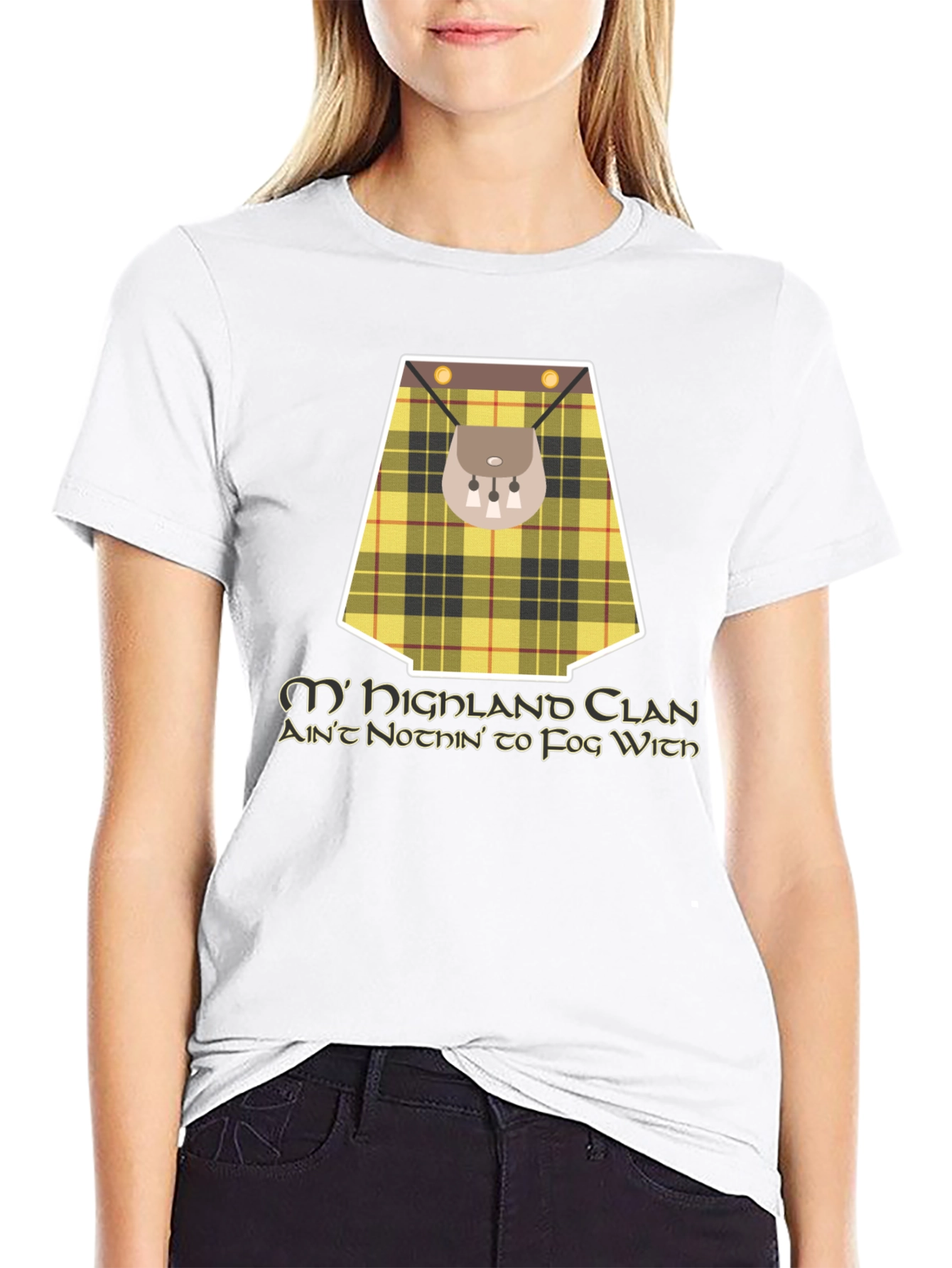 Highland Clan T-Shirt - Scottish Kilt Design