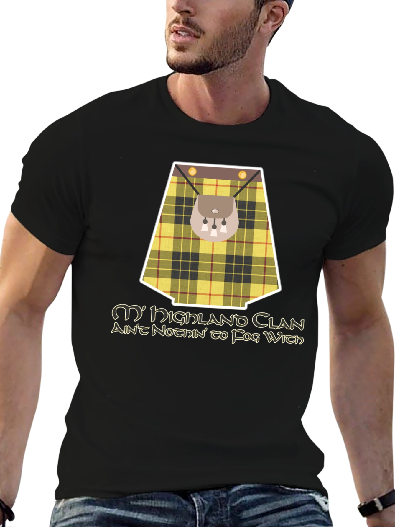 Highland Clan T-Shirt - Scottish Kilt Design