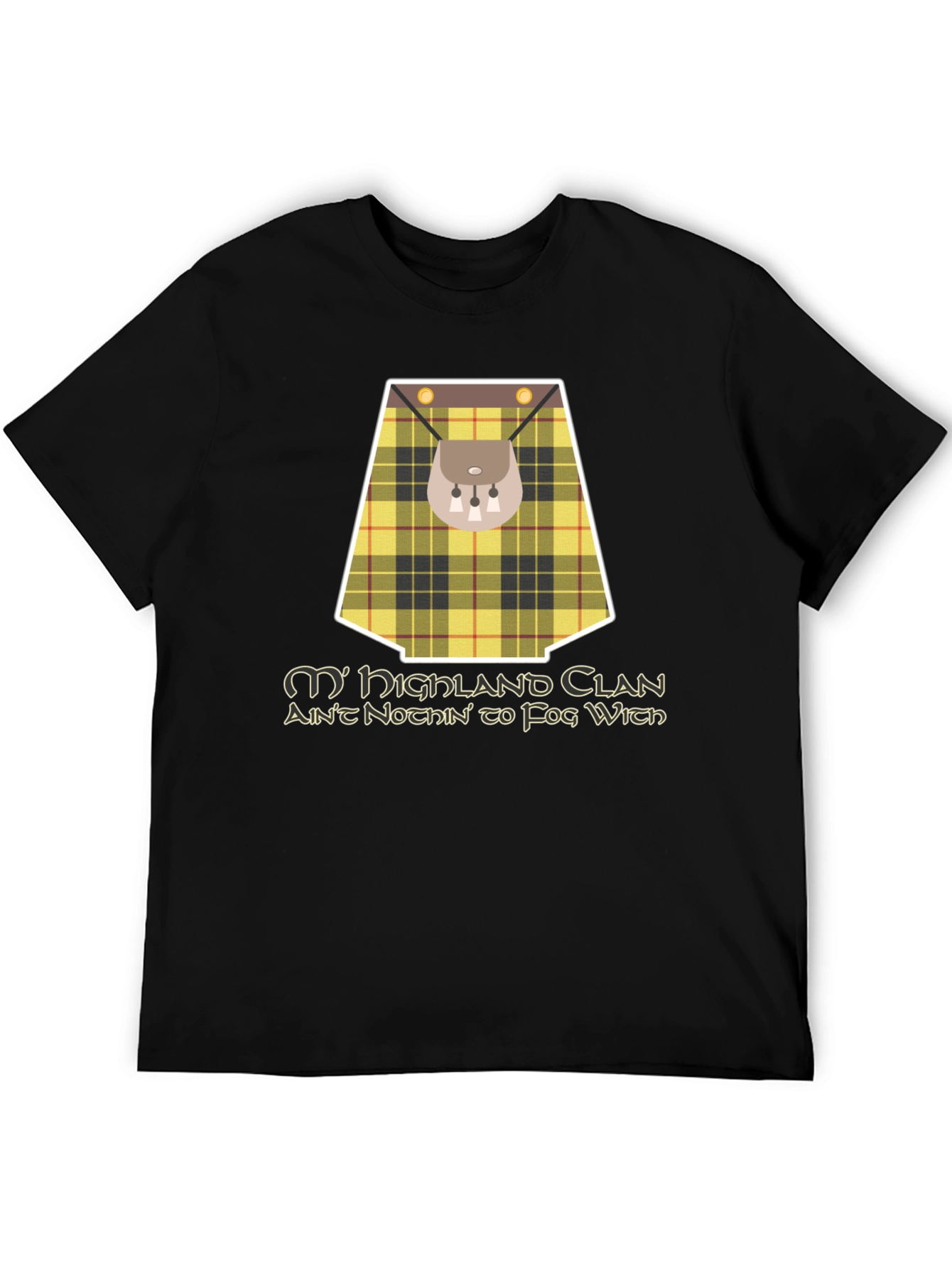 Highland Clan T-Shirt - Scottish Kilt Design